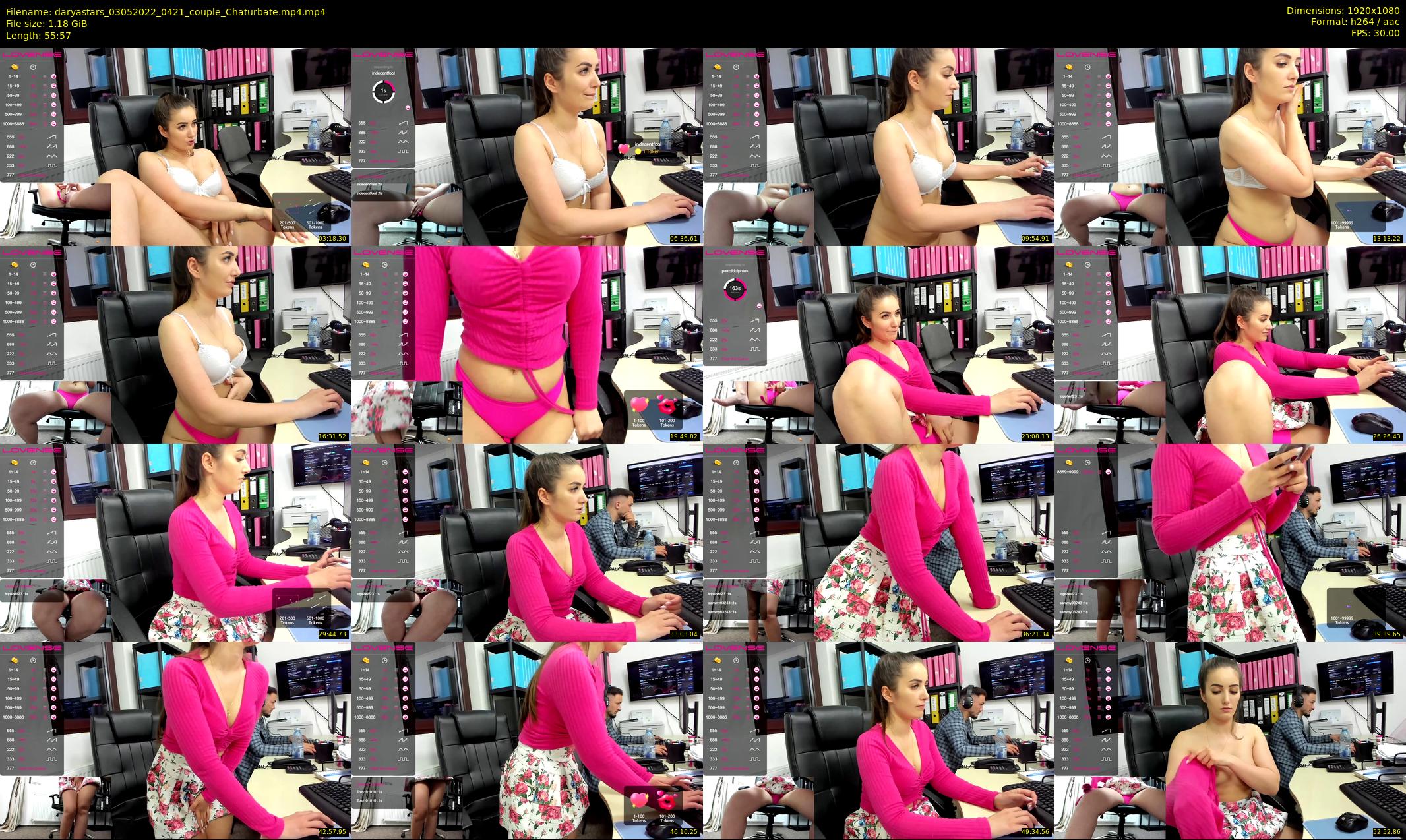 daryastars — 56 minute Chaturbate couple cam show recording, 1080p, May 3, 2022