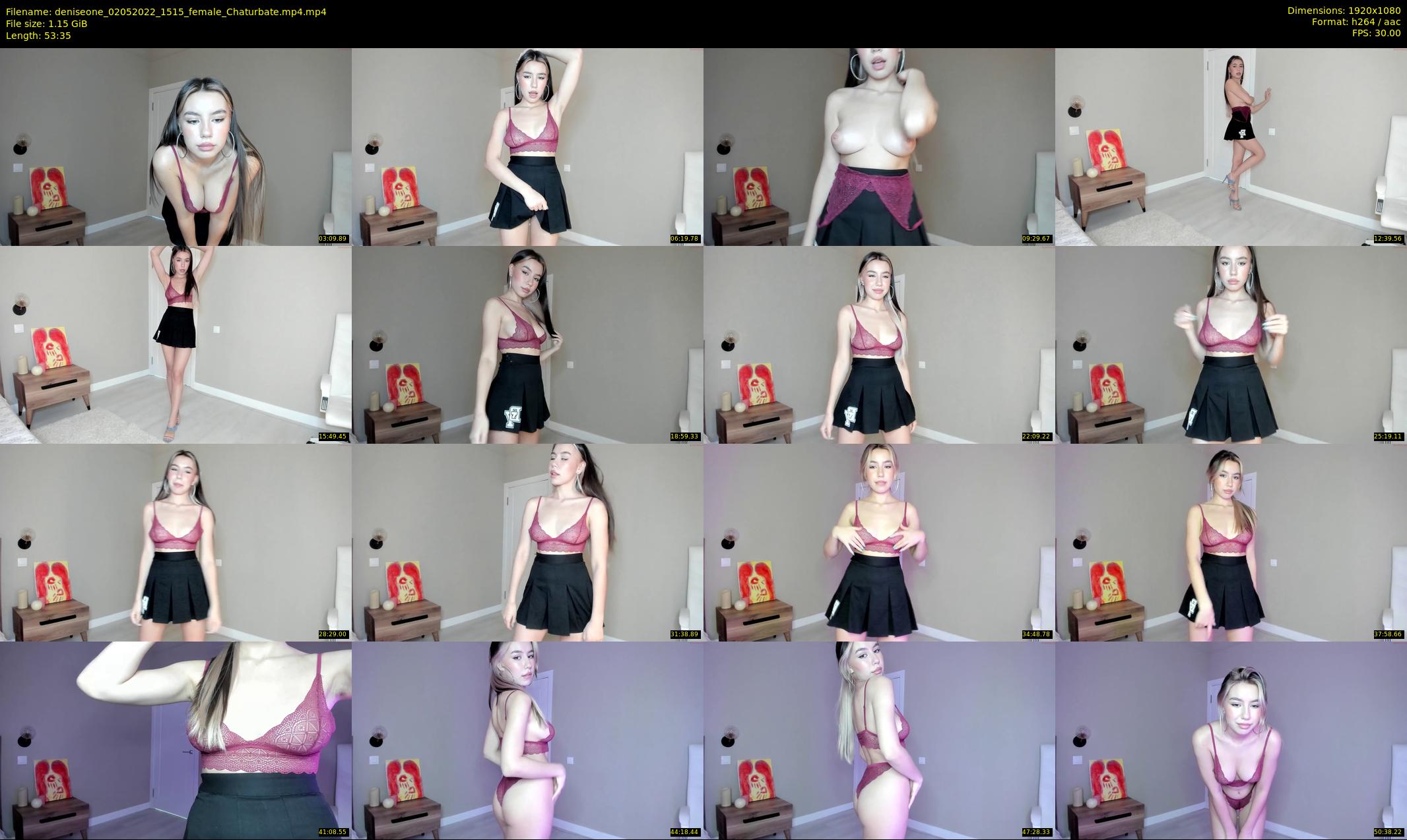 deniseone — 54 minute Chaturbate female cam show recording, 1080p, May 2, 2022