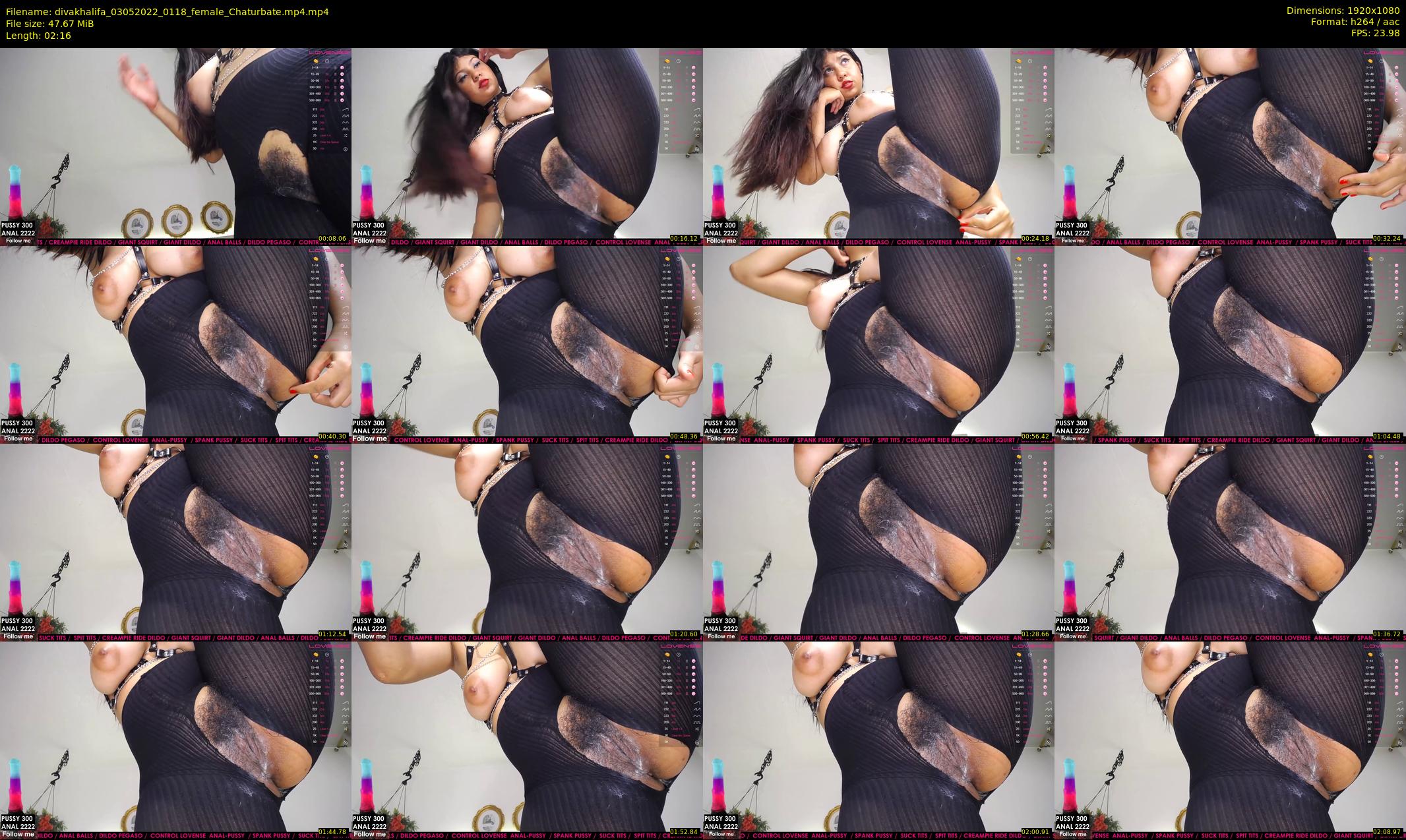 divakhalifa — 3 minute Chaturbate female cam show recording, 1080p, May 3, 2022