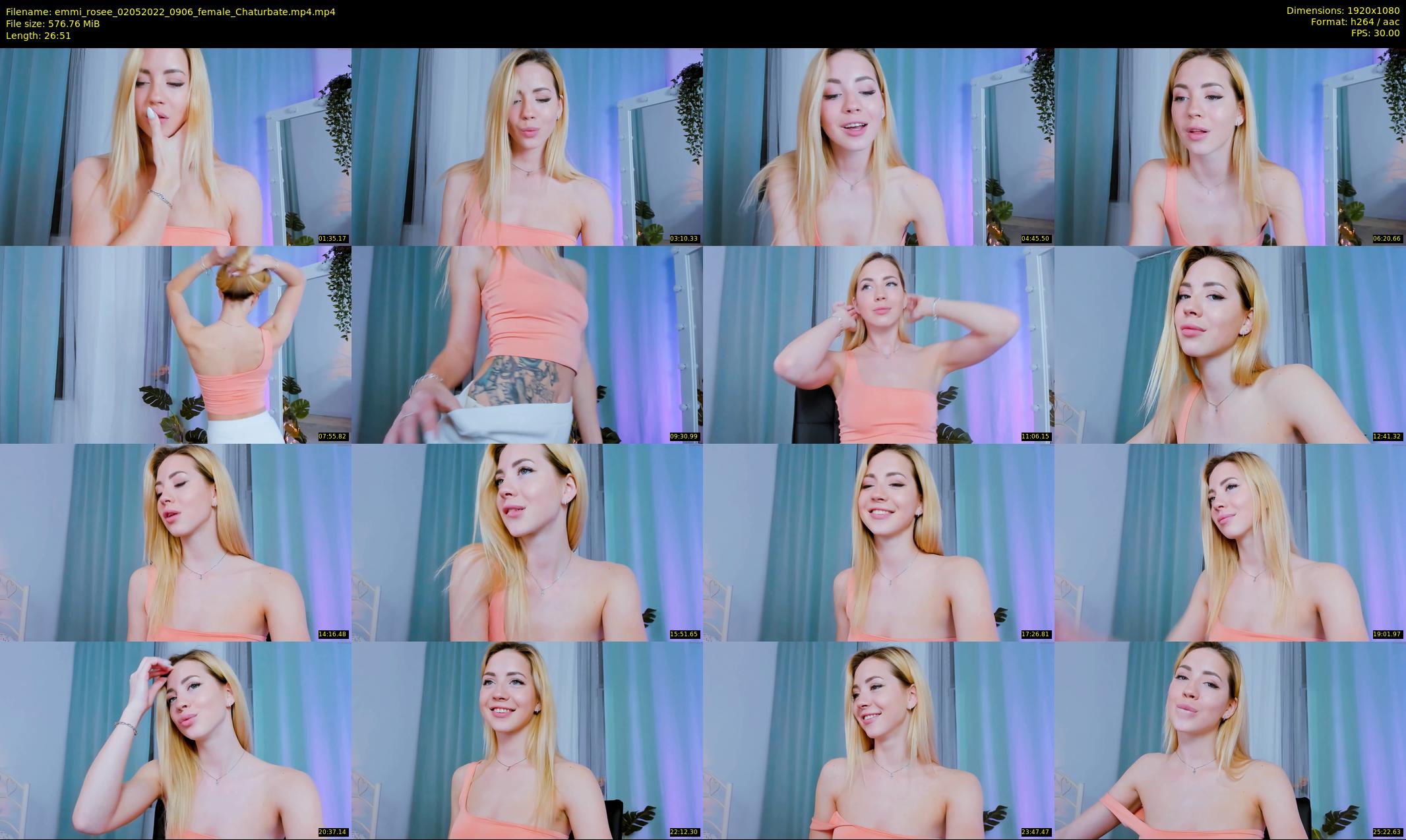 emmi_rosee — 27 minute Chaturbate female cam show recording, 1080p, May 2, 2022
