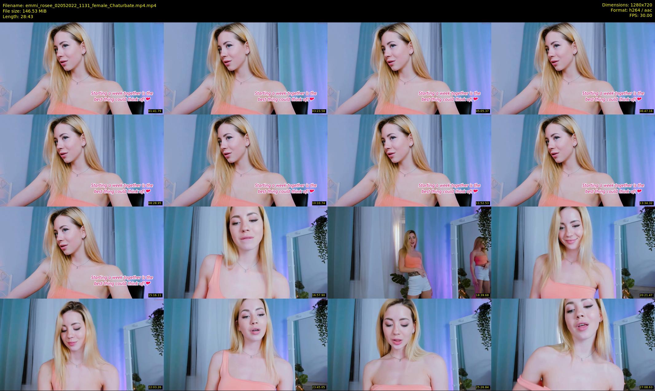 emmi_rosee — 29 minute Chaturbate female cam show recording, 720p, May 2, 2022