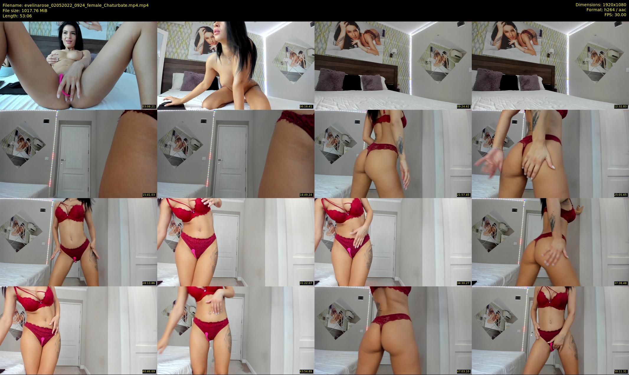evelinarose — 54 minute Chaturbate female cam show recording, 1080p, May 2, 2022