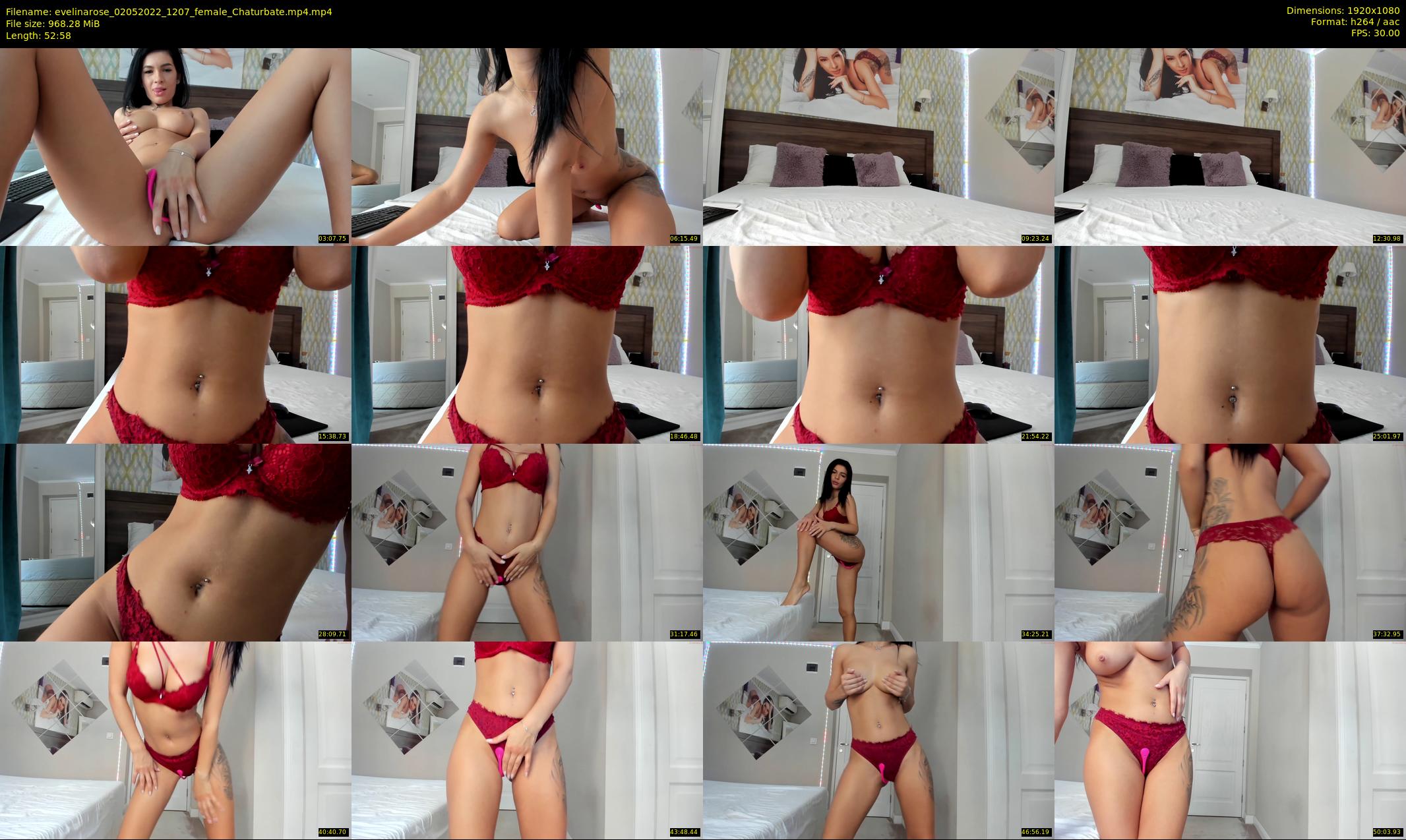 evelinarose — 53 minute Chaturbate female cam show recording, 1080p, May 2, 2022
