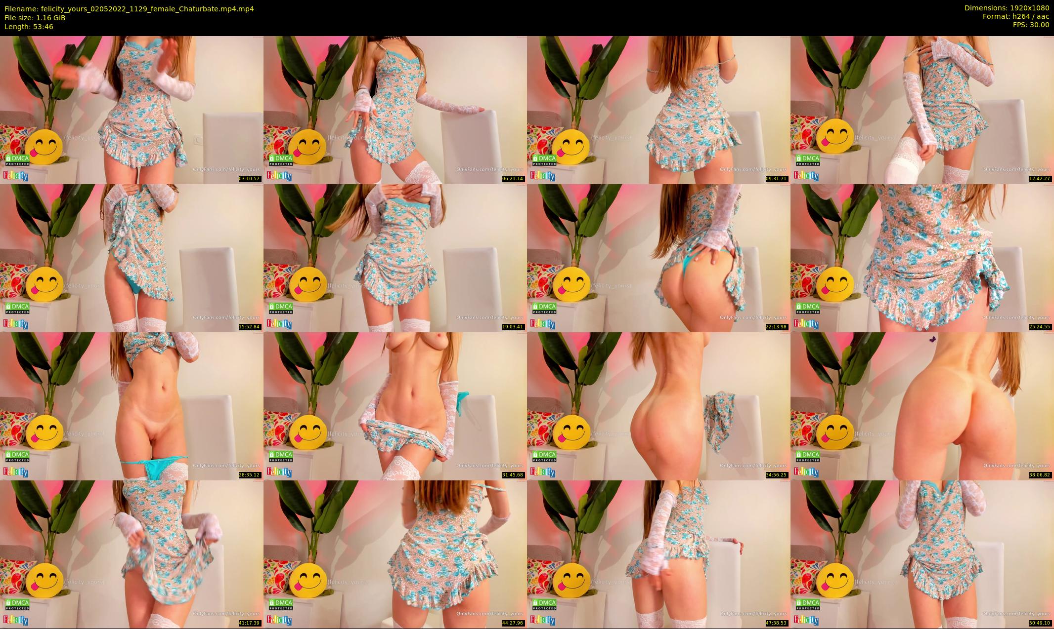 felicity_yours — 54 minute Chaturbate female cam show recording, 1080p, May 2, 2022