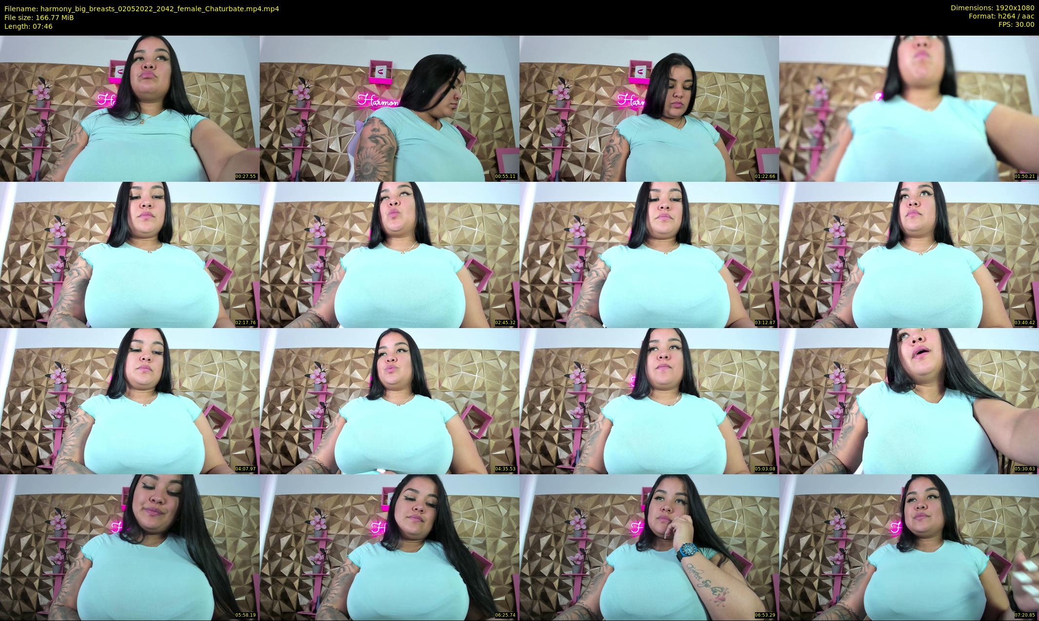 harmony_big_breasts — 8 minute Chaturbate female cam show recording, 1080p, May 2, 2022