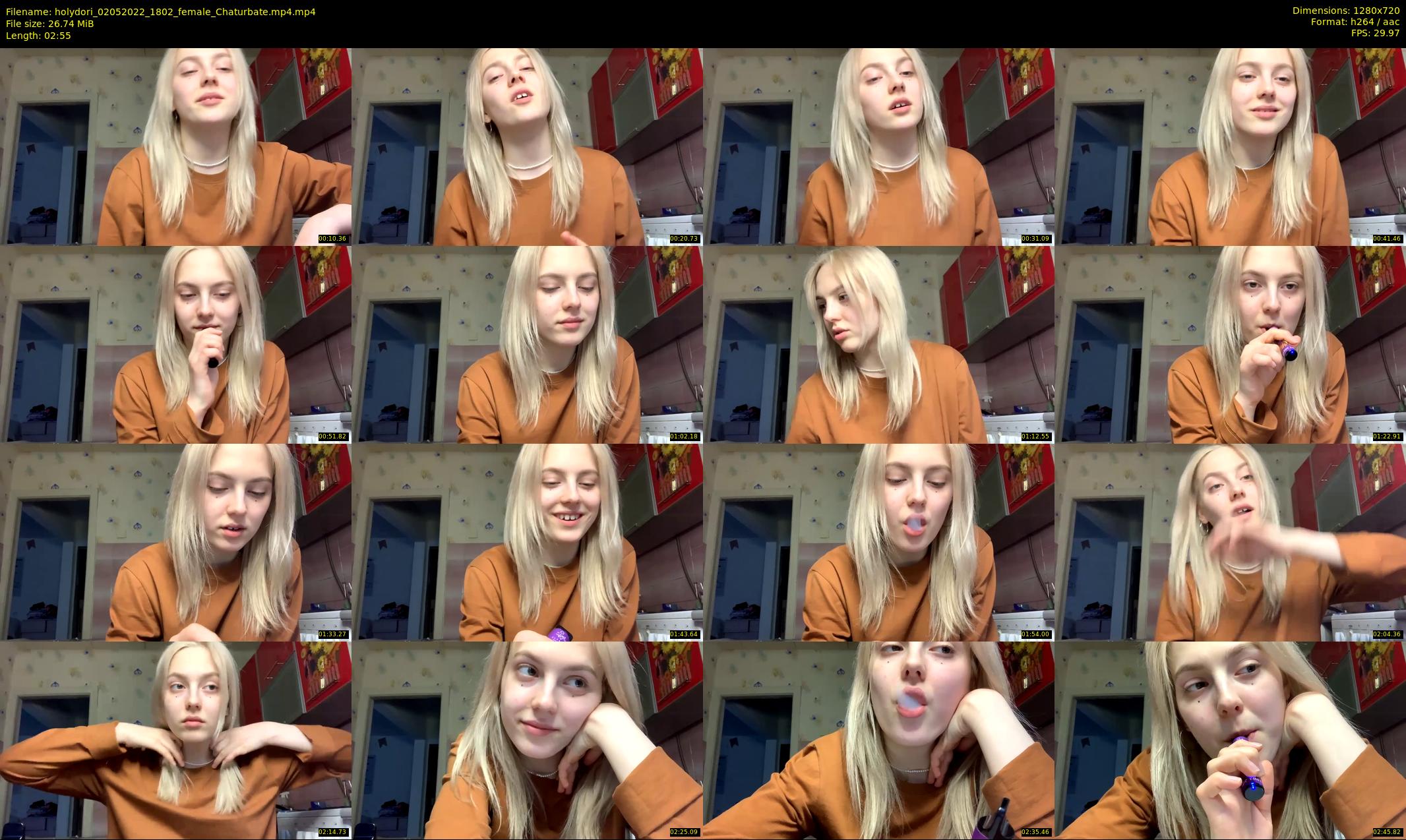 holydori — 3 minute Chaturbate female cam show recording, 720p, May 2, 2022