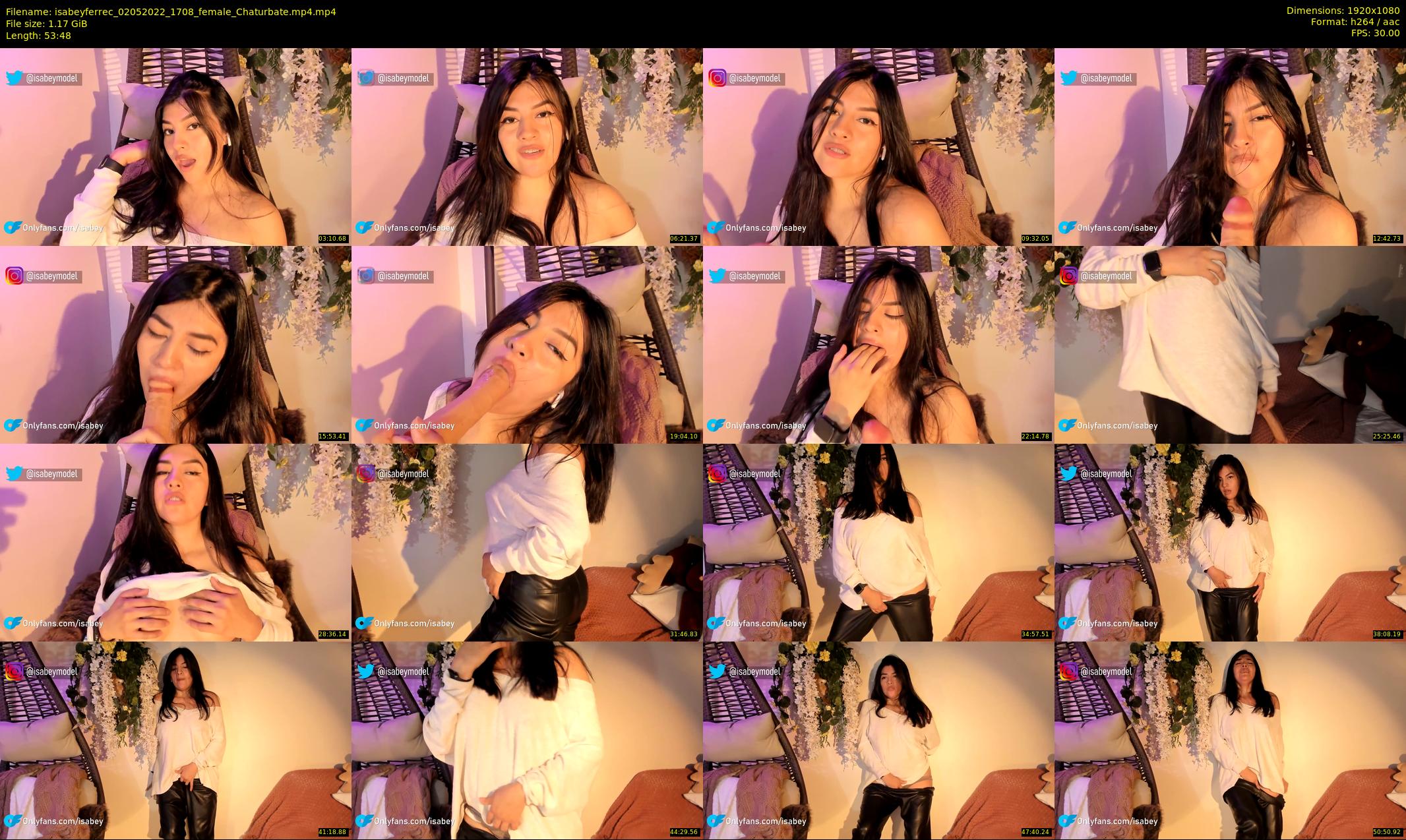 isabeyferrec — 54 minute Chaturbate female cam show recording, 1080p, May 2, 2022