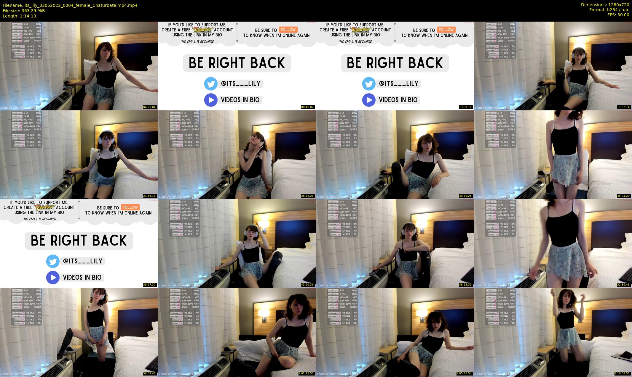 its_lily — 75 minute Chaturbate female cam show recording, 720p, May 3, 2022