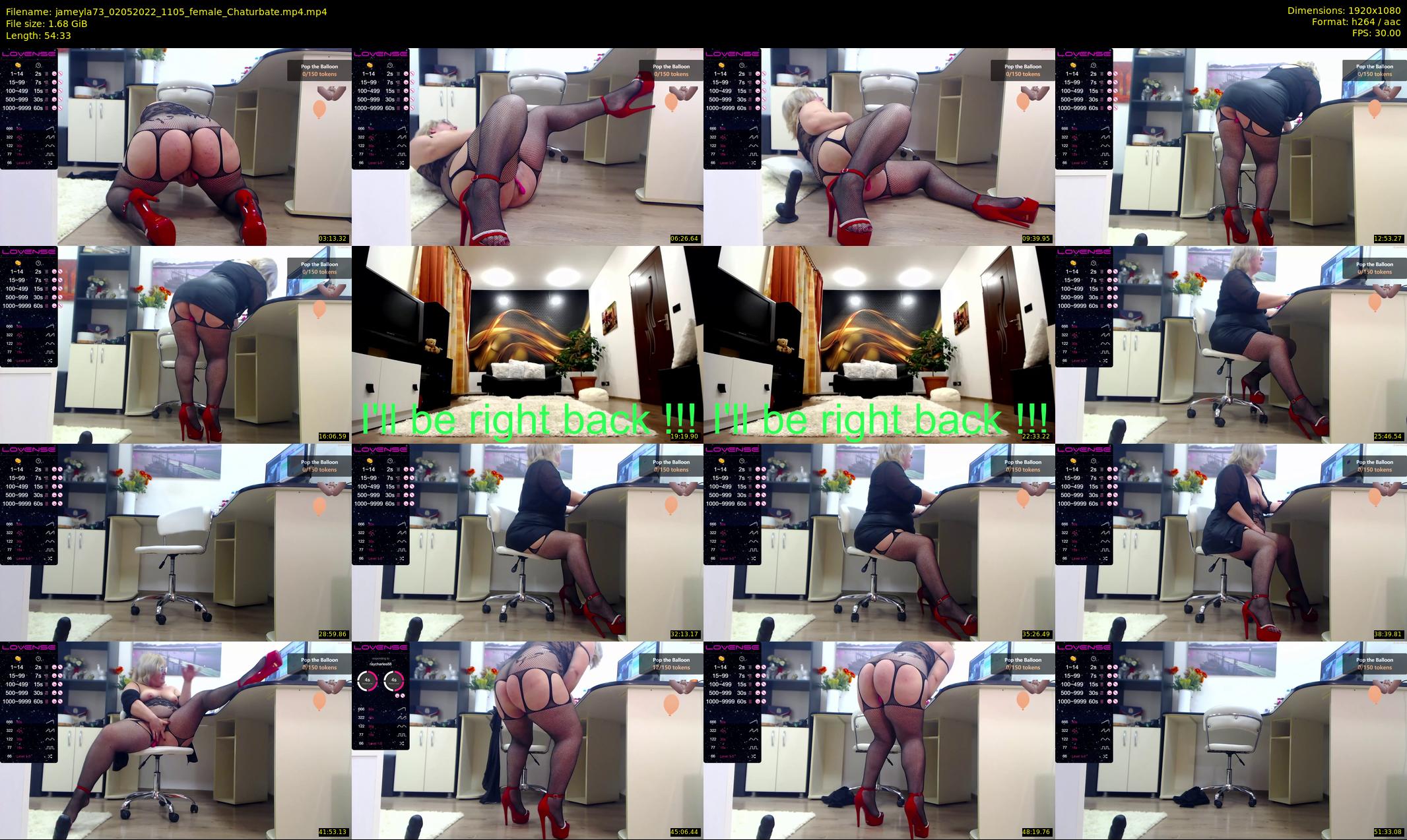 jameyla73 — 55 minute Chaturbate female cam show recording, 1080p, May 2, 2022
