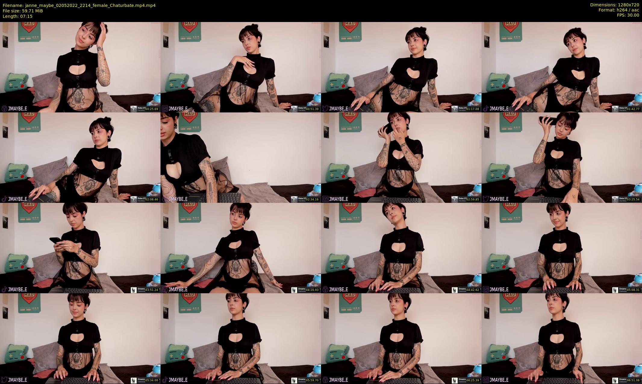 janne_maybe — 8 minute Chaturbate female cam show recording, 720p, May 2, 2022