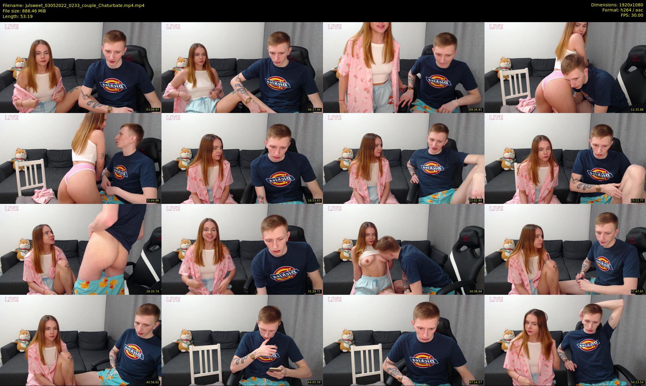 julsweet — 54 minute Chaturbate male cam show recording, 1080p, May 3, 2022