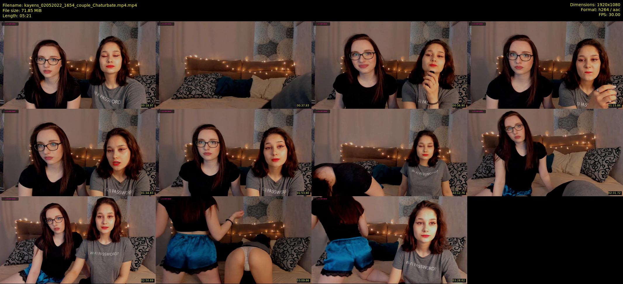 kayens — 6 minute Chaturbate couple cam show recording, 1080p, May 2, 2022