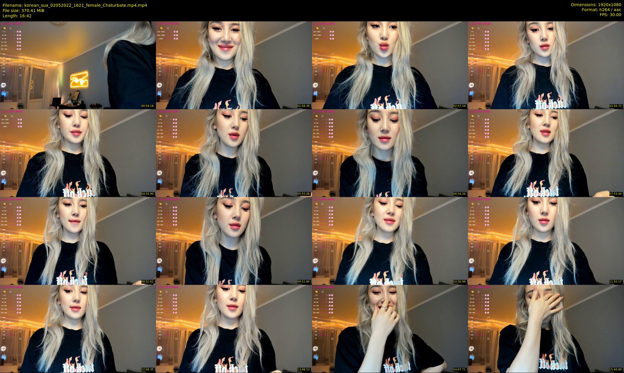 korean_sua — 17 minute Chaturbate female cam show recording, 1080p, May 2, 2022