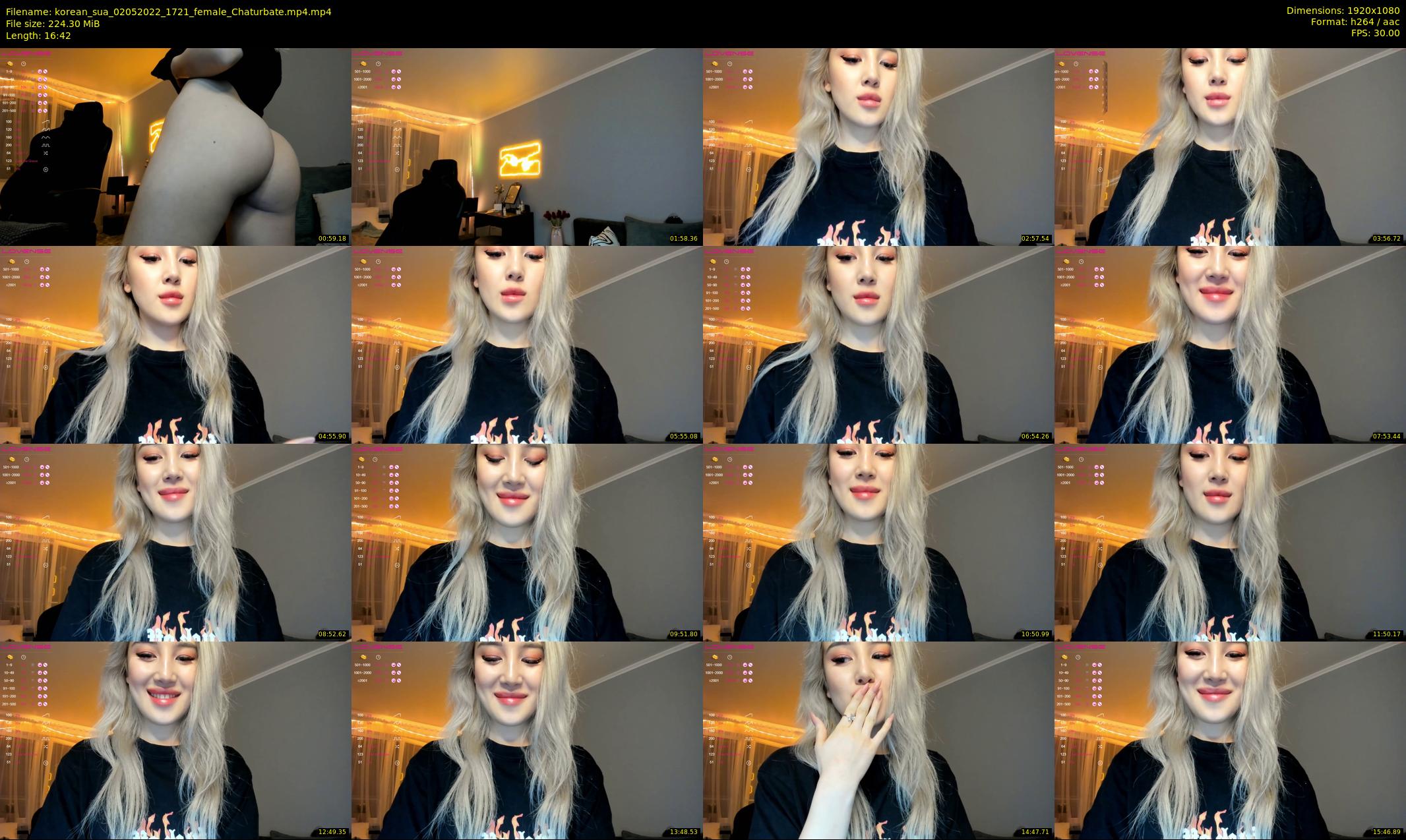 korean_sua — 17 minute Chaturbate female cam show recording, 1080p, May 2, 2022