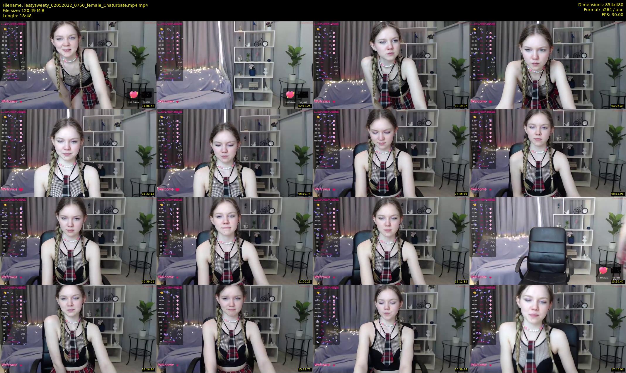 lessysweety — 19 minute Chaturbate female cam show recording, 480p, May 2, 2022