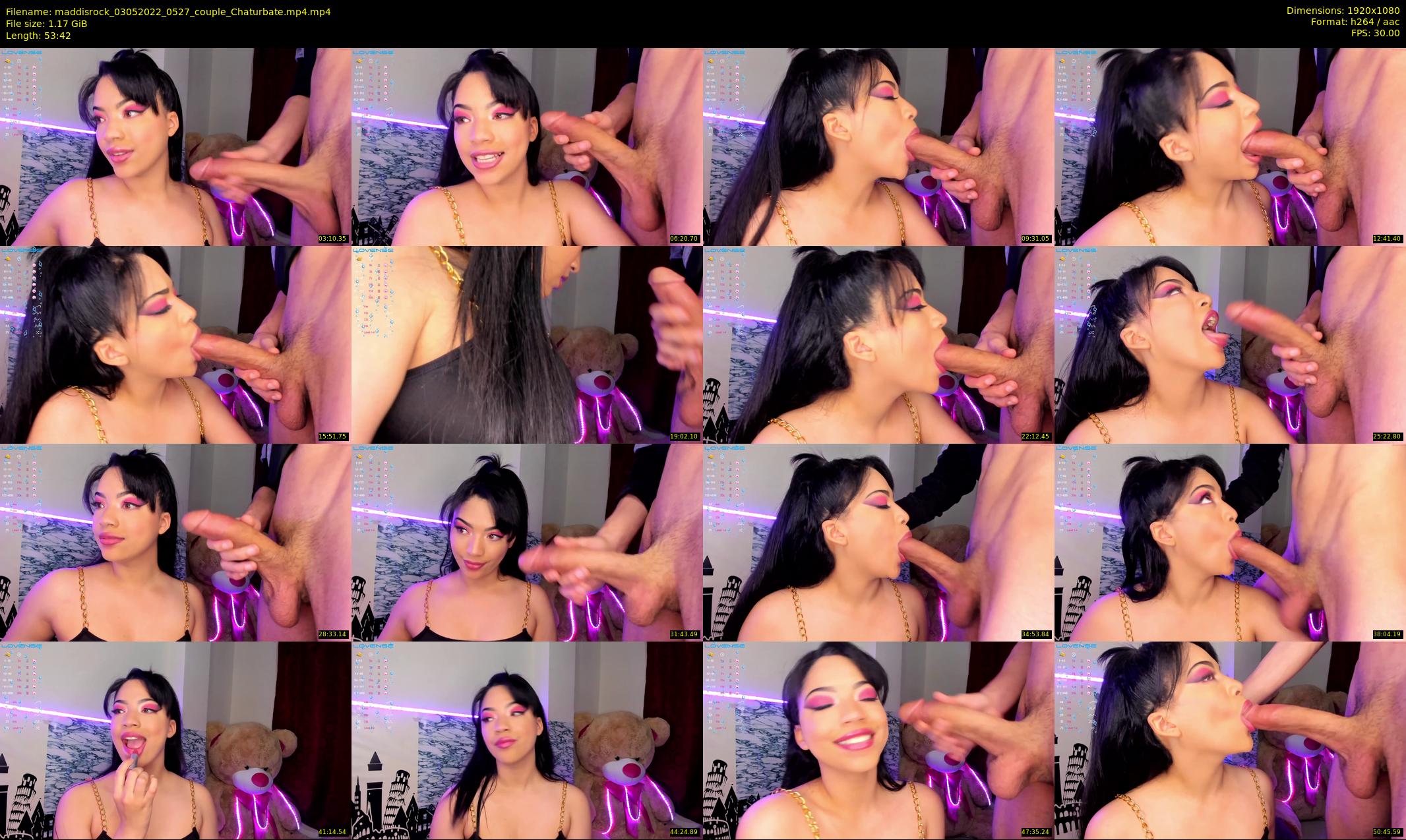 maddisrock — 54 minute Chaturbate couple cam show recording, 1080p, May 3, 2022