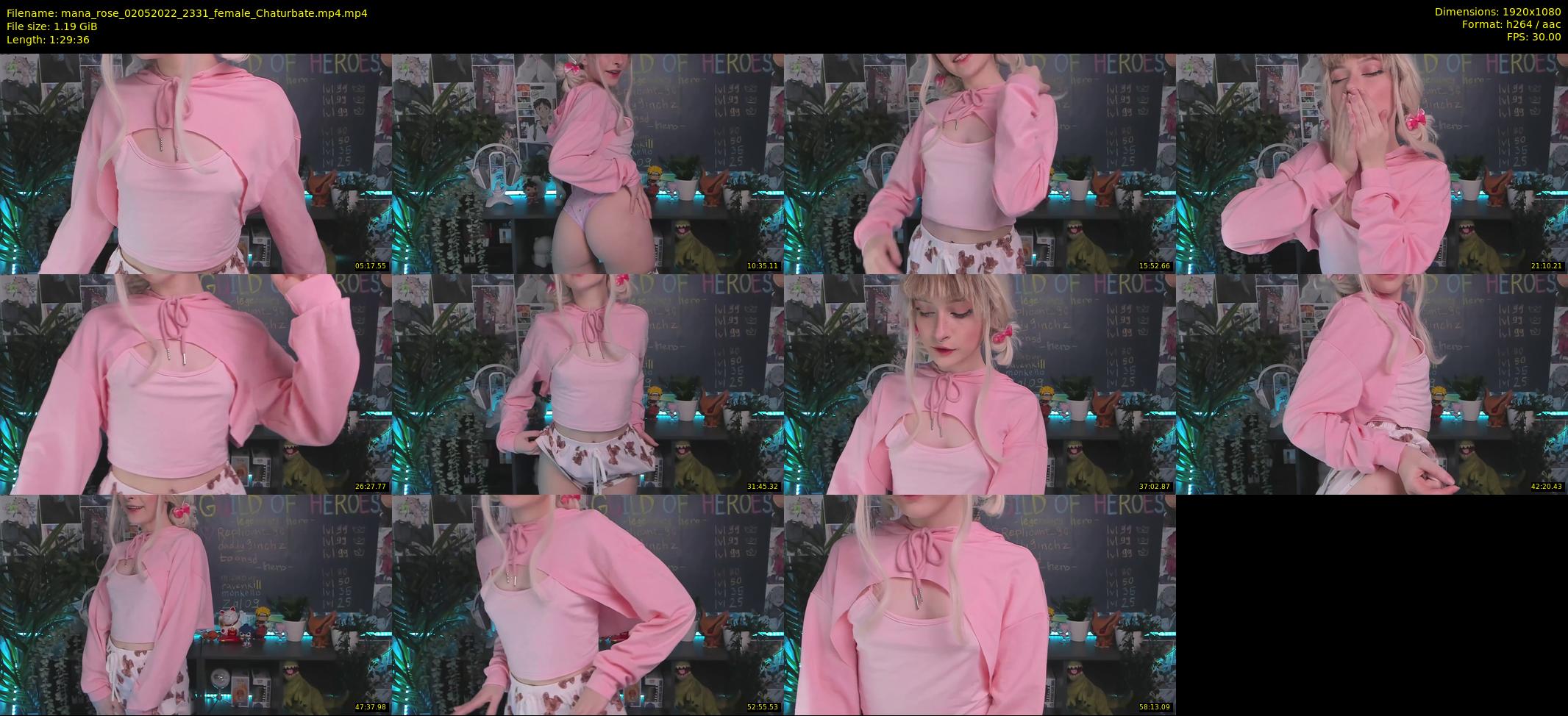 mana_rose — 90 minute Chaturbate female cam show recording, 1080p, May 2, 2022