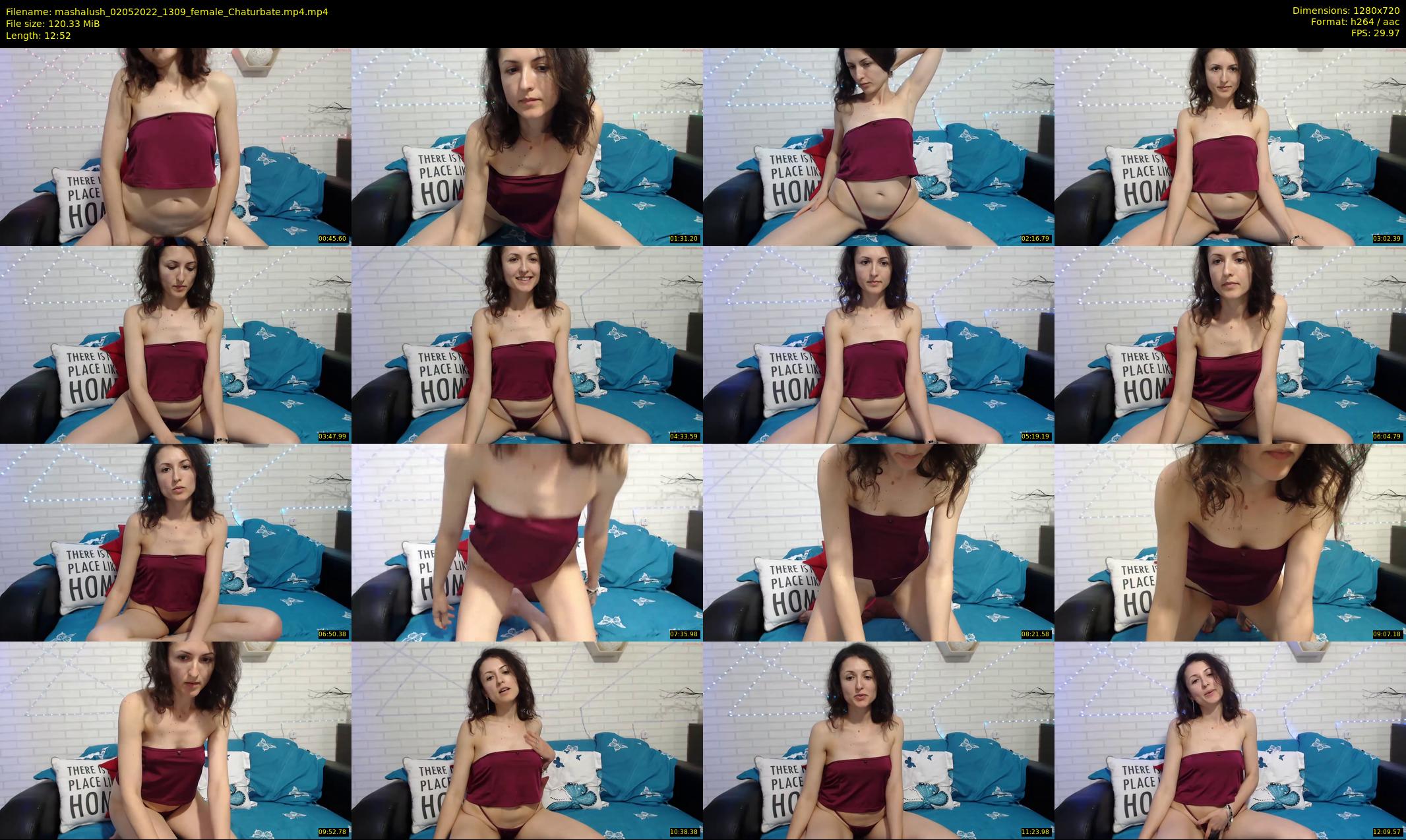 mashalush — 13 minute Chaturbate female cam show recording, 720p, May 2, 2022