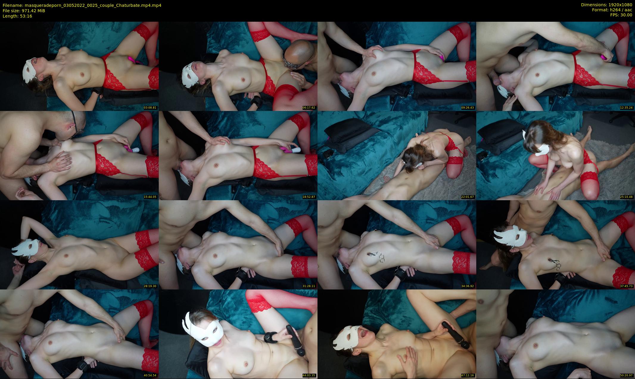 masqueradeporn — 54 minute Chaturbate couple cam show recording, 1080p, May 3, 2022