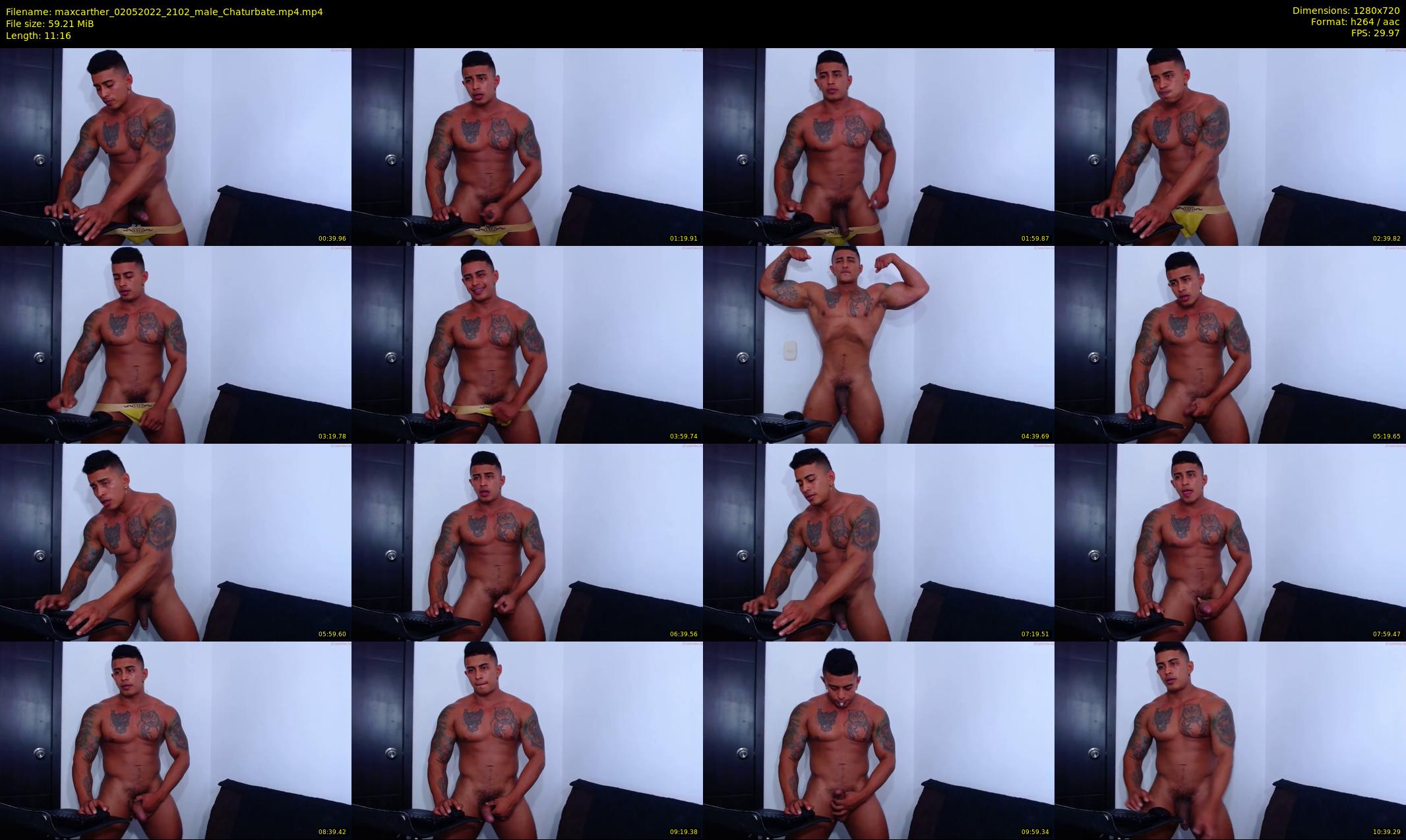 maxcarther — 12 minute Chaturbate male cam show recording, 720p, May 2, 2022