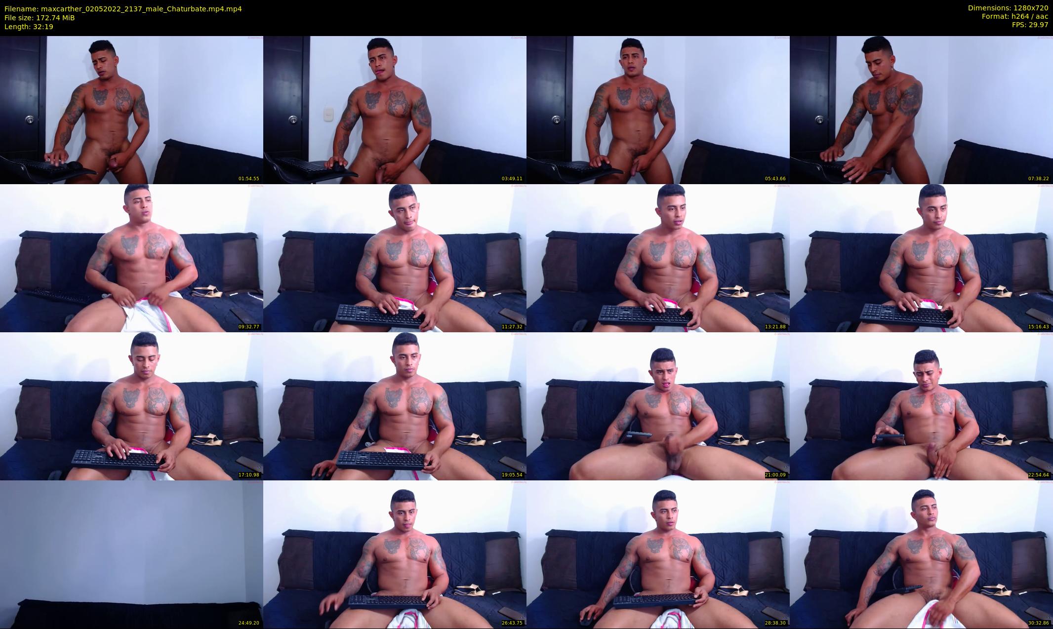 maxcarther — 33 minute Chaturbate male cam show recording, 720p, May 2, 2022