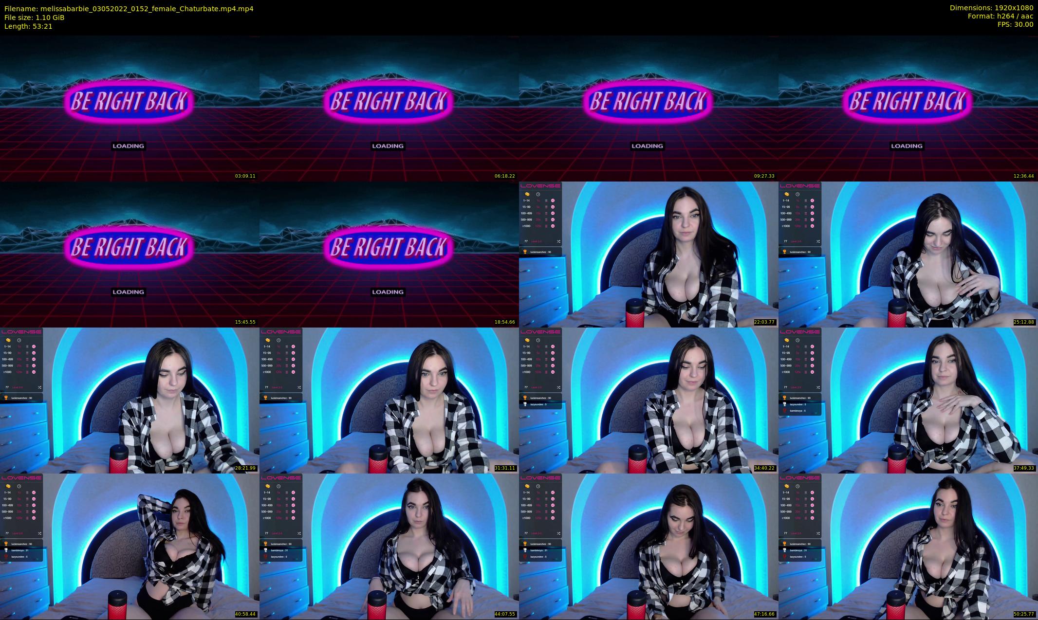 melissabarbie — 54 minute Chaturbate couple cam show recording, 1080p, May 3, 2022