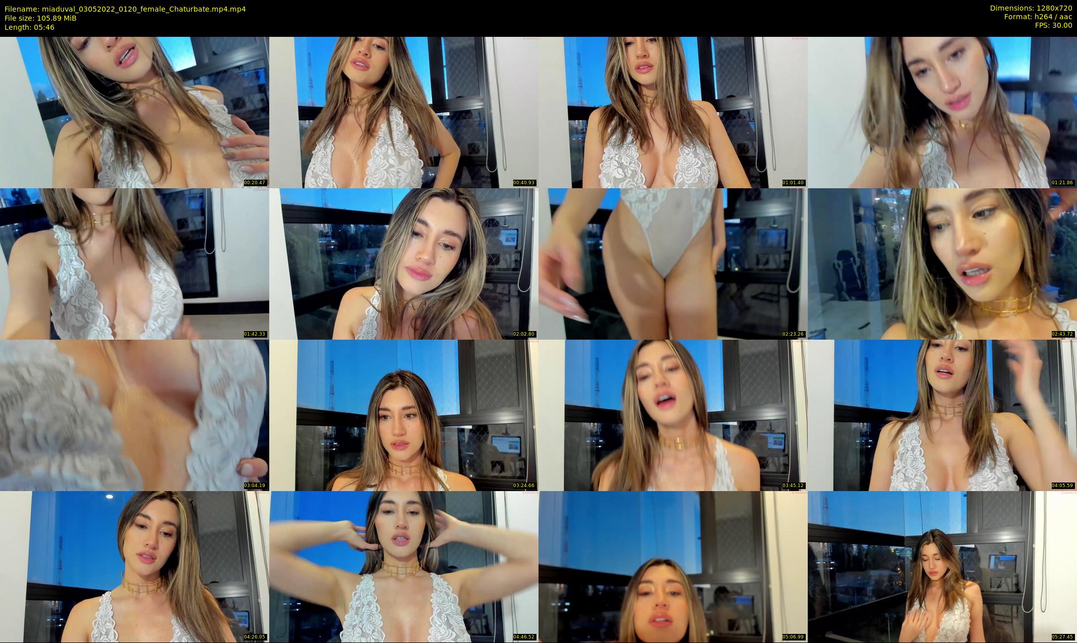 miaduval — 6 minute Chaturbate female cam show recording, 720p, May 3, 2022