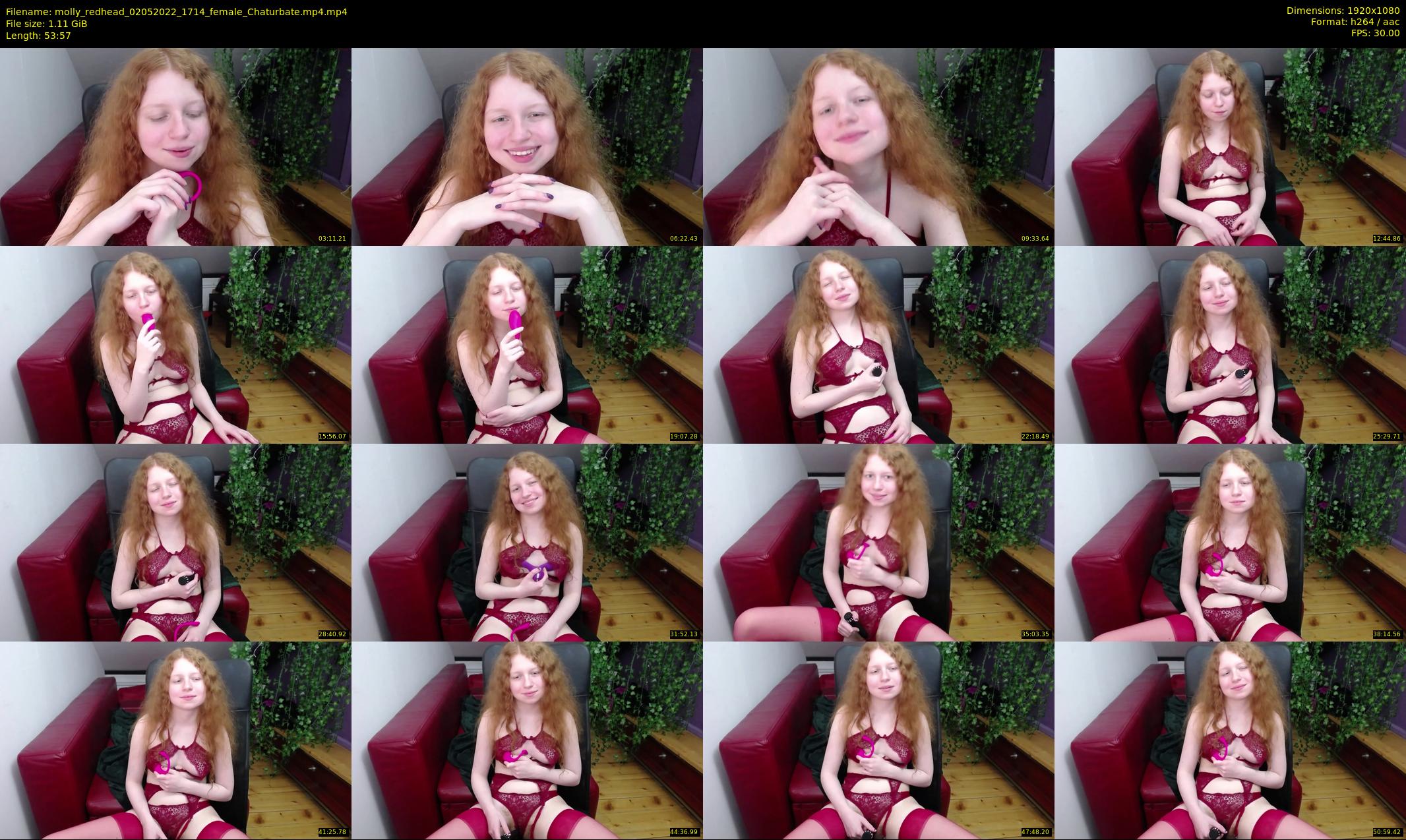 molly_redhead — 54 minute Chaturbate female cam show recording, 1080p, May 2, 2022