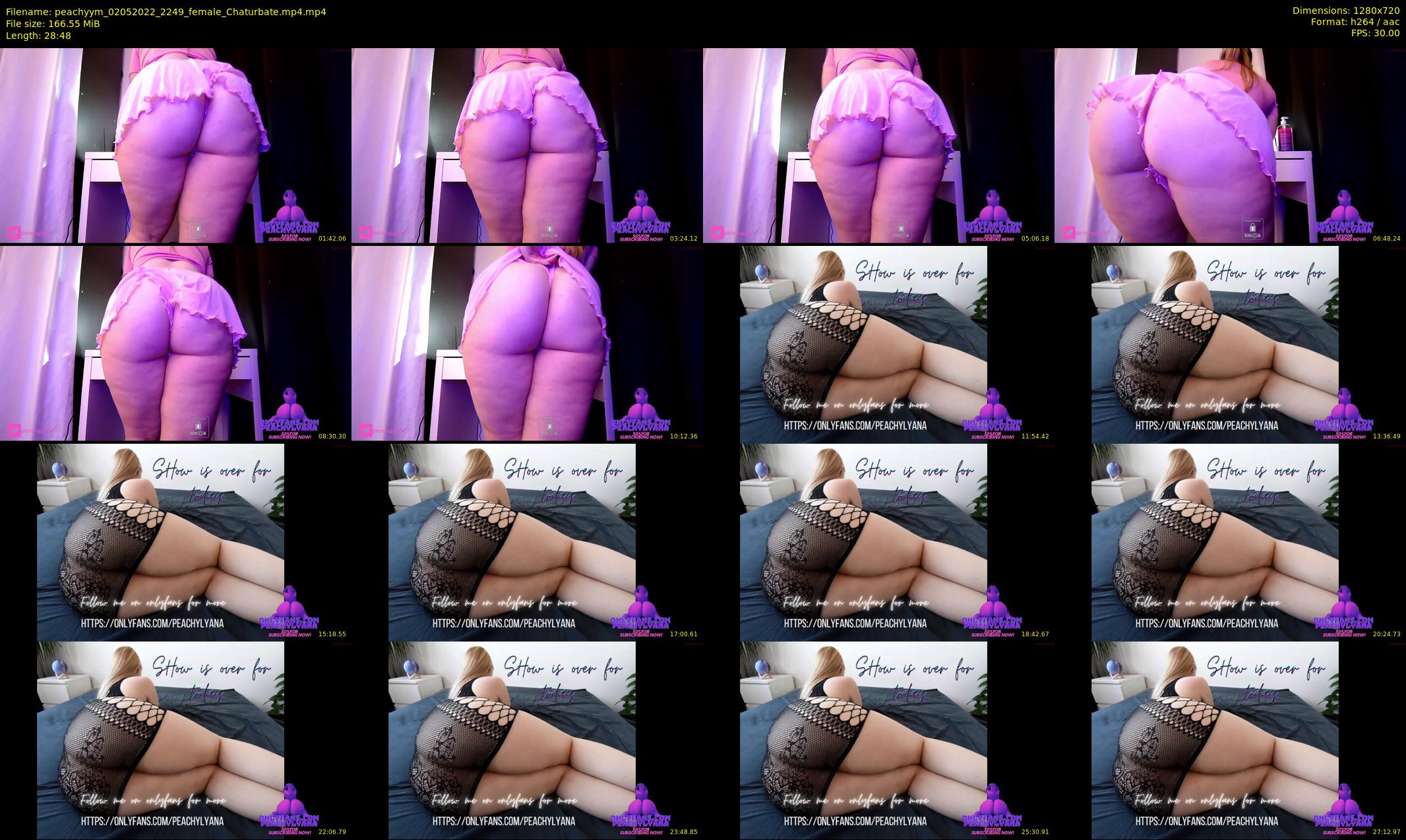 peachyym — 29 minute Chaturbate female cam show recording, 720p, May 2, 2022