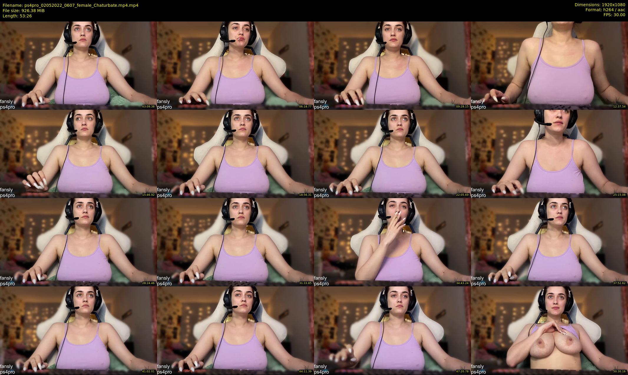 ps4pro — 54 minute Chaturbate female cam show recording, 1080p, May 2, 2022