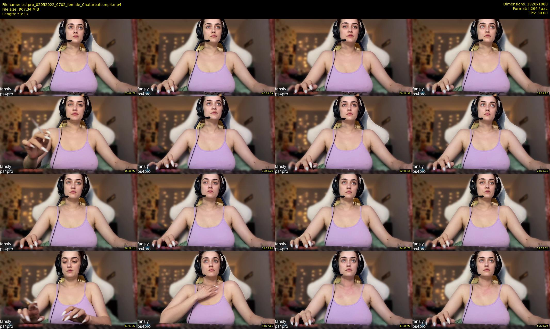 ps4pro — 54 minute Chaturbate female cam show recording, 1080p, May 2, 2022