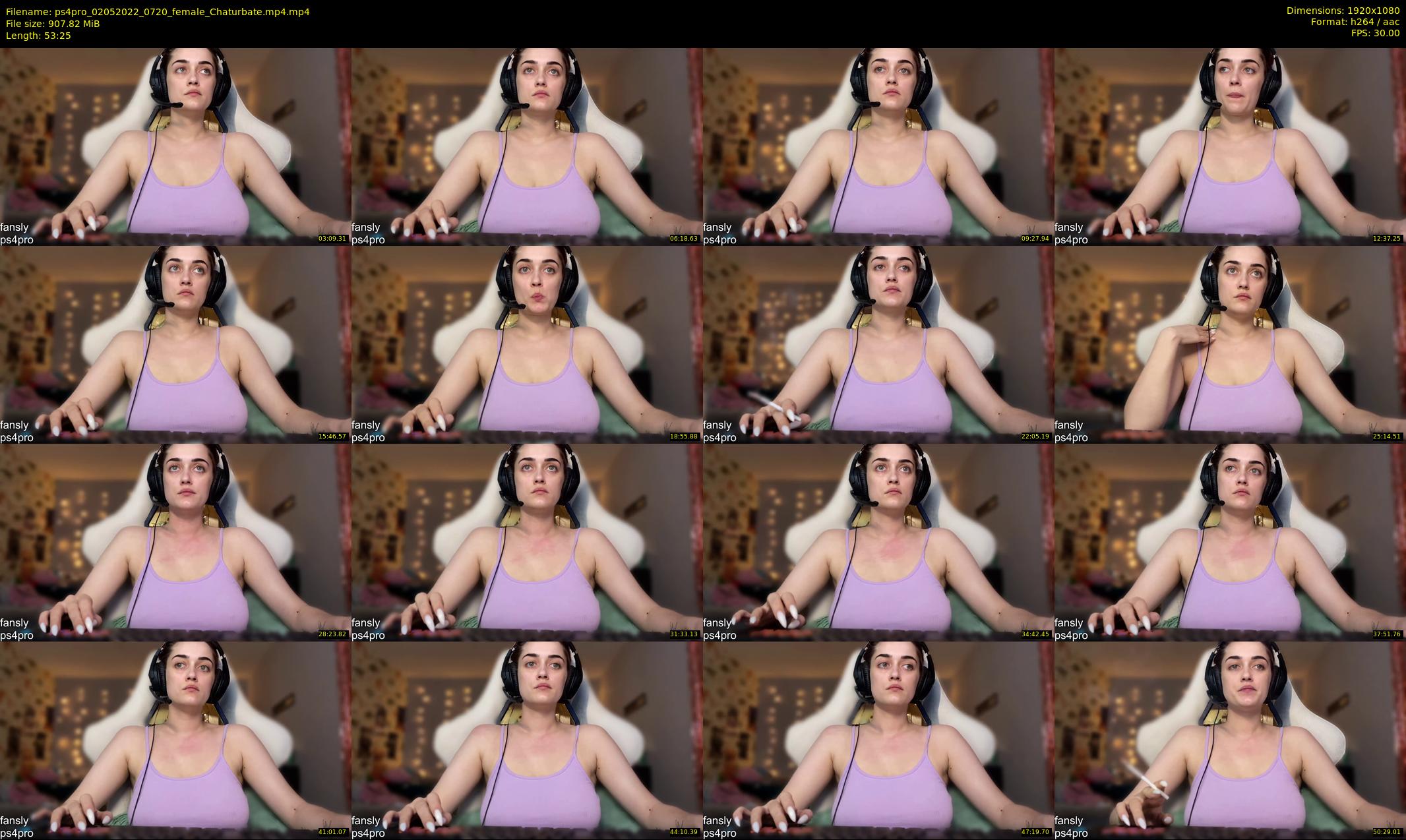 ps4pro — 54 minute Chaturbate female cam show recording, 1080p, May 2, 2022