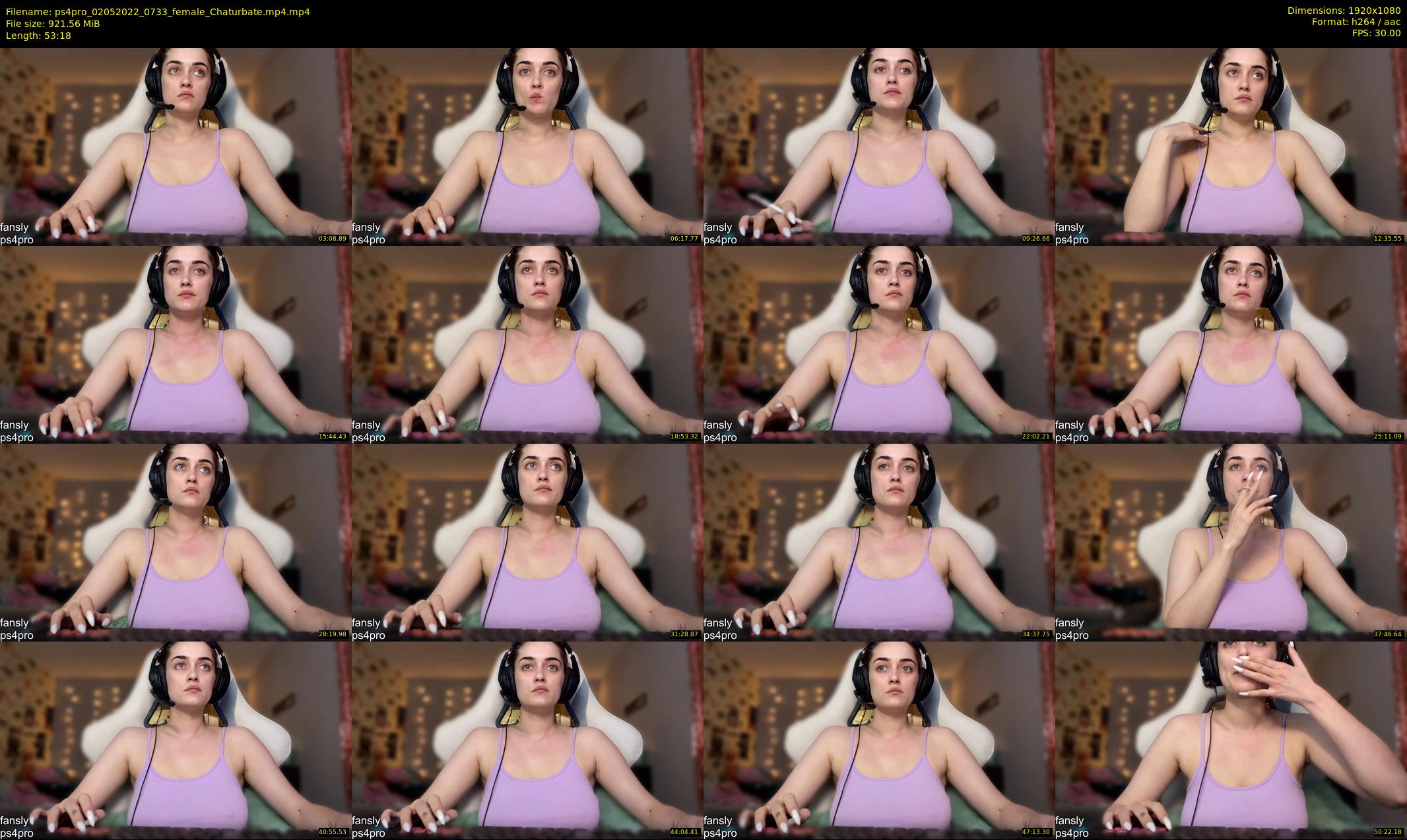 ps4pro — 54 minute Chaturbate female cam show recording, 1080p, May 2, 2022