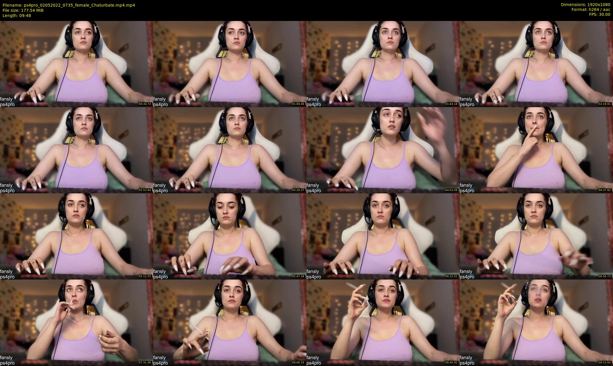 ps4pro — 10 minute Chaturbate female cam show recording, 1080p, May 2, 2022