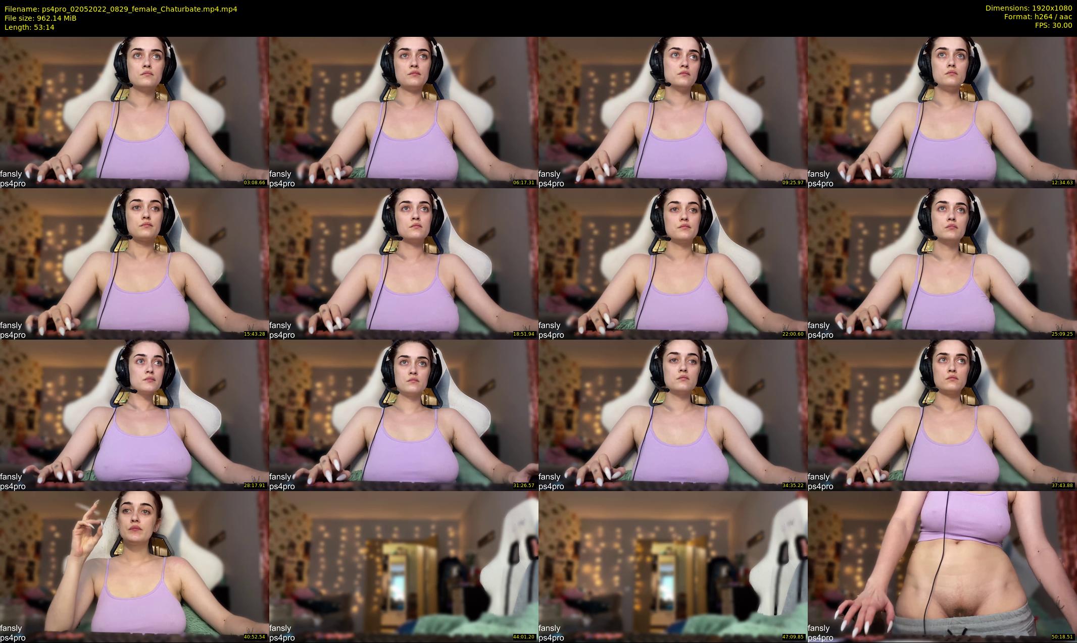 ps4pro — 54 minute Chaturbate female cam show recording, 1080p, May 2, 2022