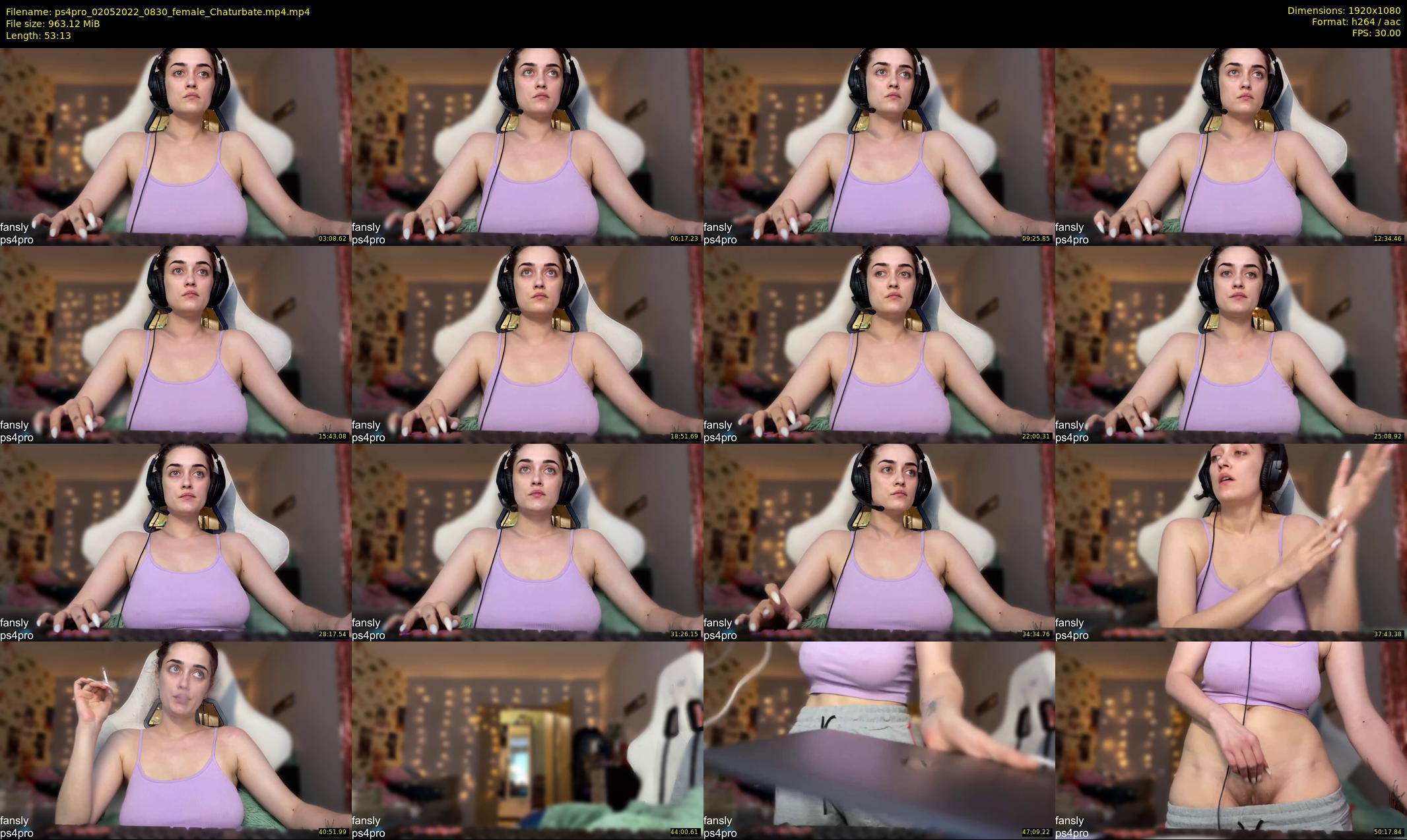 ps4pro — 54 minute Chaturbate female cam show recording, 1080p, May 2, 2022