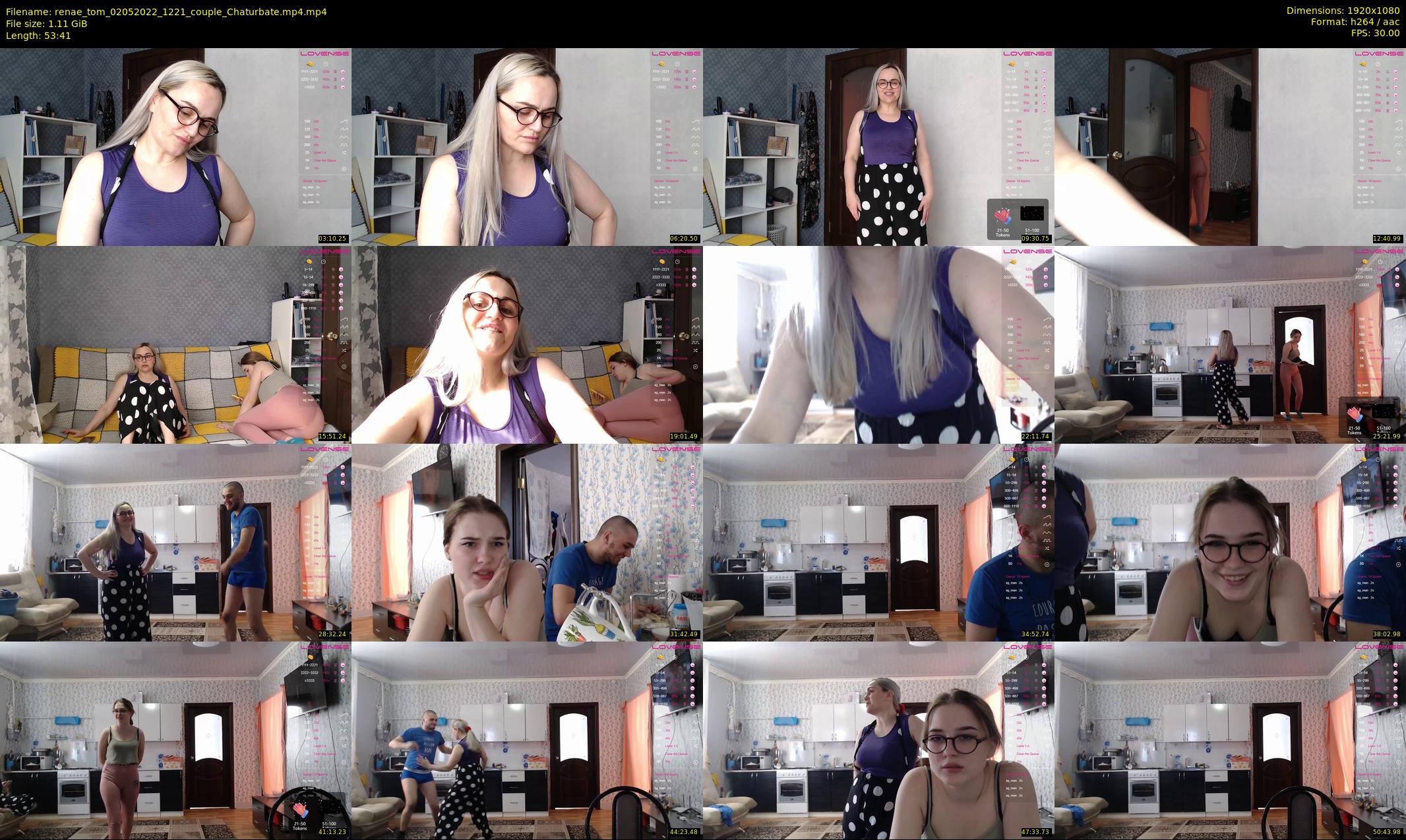 renae_tom — 54 minute Chaturbate couple cam show recording, 1080p, May 2, 2022