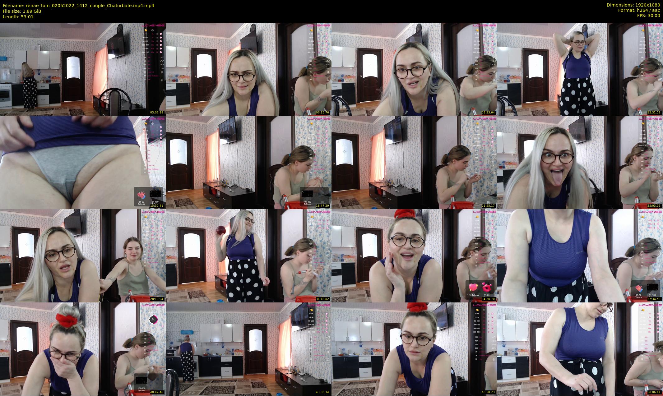 renae_tom — 54 minute Chaturbate couple cam show recording, 1080p, May 2, 2022