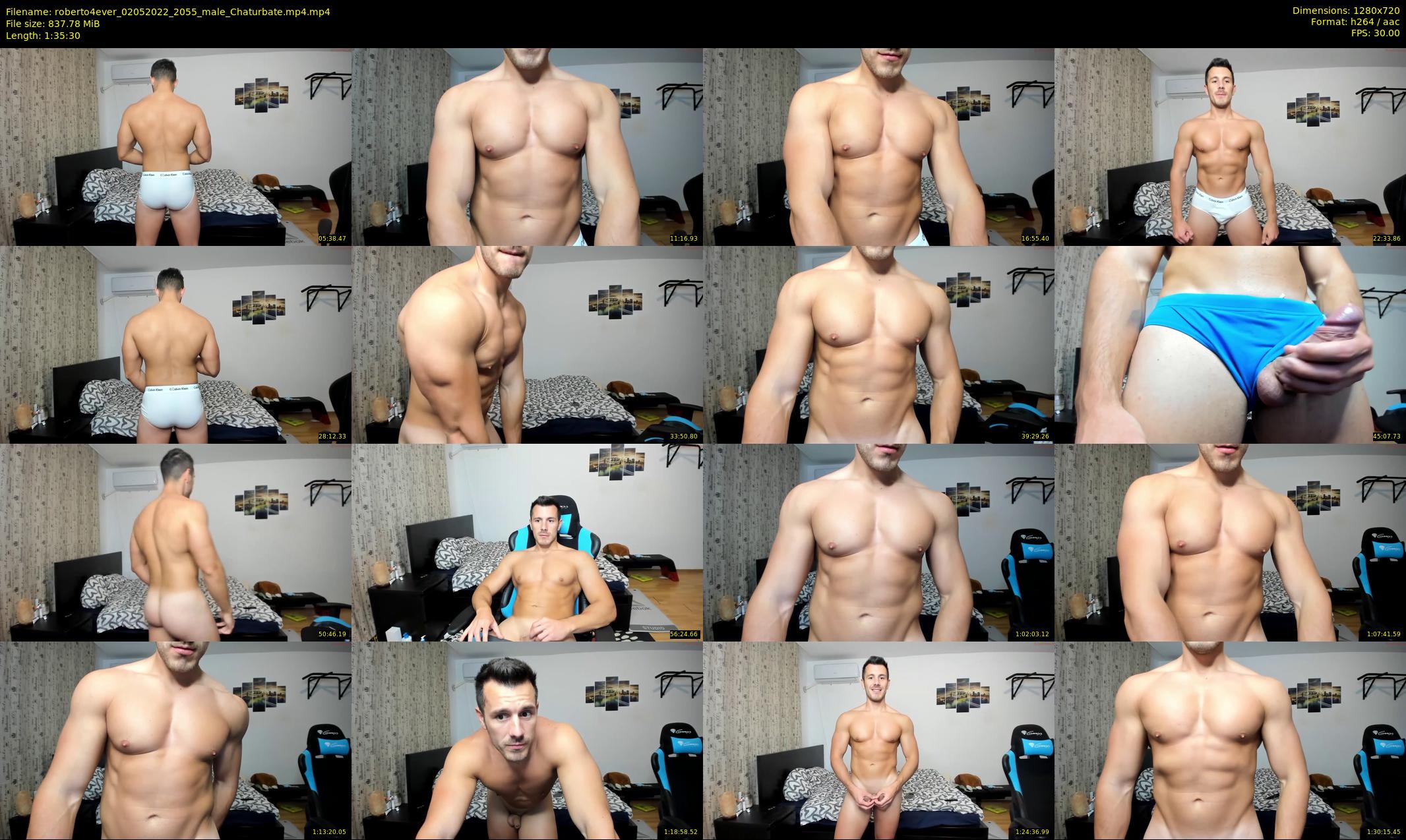 roberto4ever — 96 minute Chaturbate male cam show recording, 720p, May 2, 2022