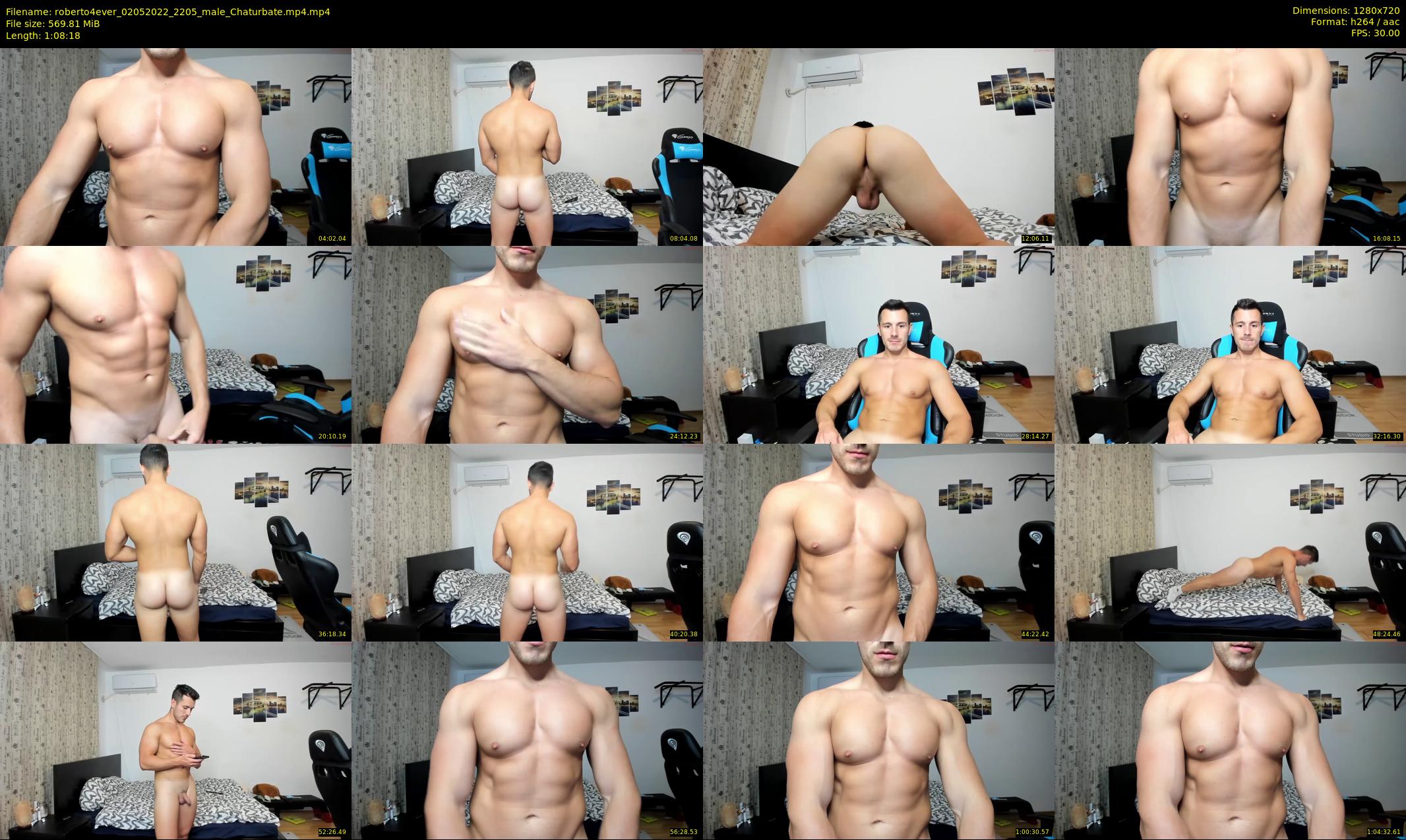 roberto4ever — 69 minute Chaturbate male cam show recording, 720p, May 2, 2022