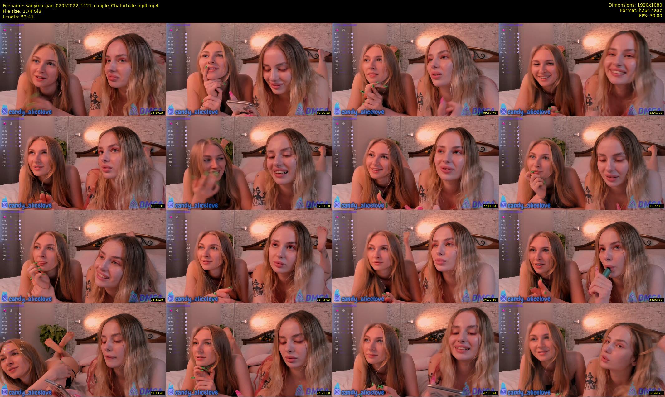 sanymorgan — 54 minute Chaturbate couple cam show recording, 1080p, May 2, 2022