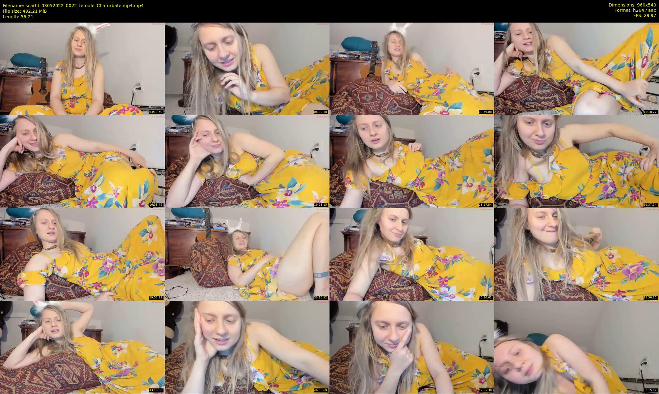 scartit — 57 minute Chaturbate female cam show recording, 480p, May 3, 2022