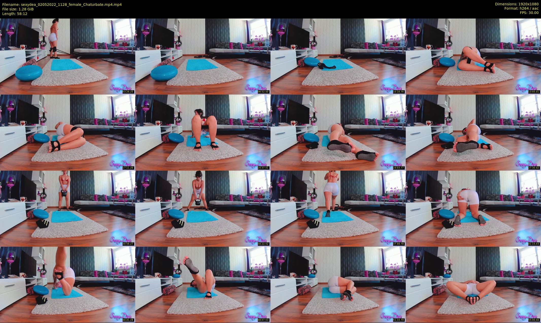 sexydea — 59 minute Chaturbate female cam show recording, 1080p, May 2, 2022