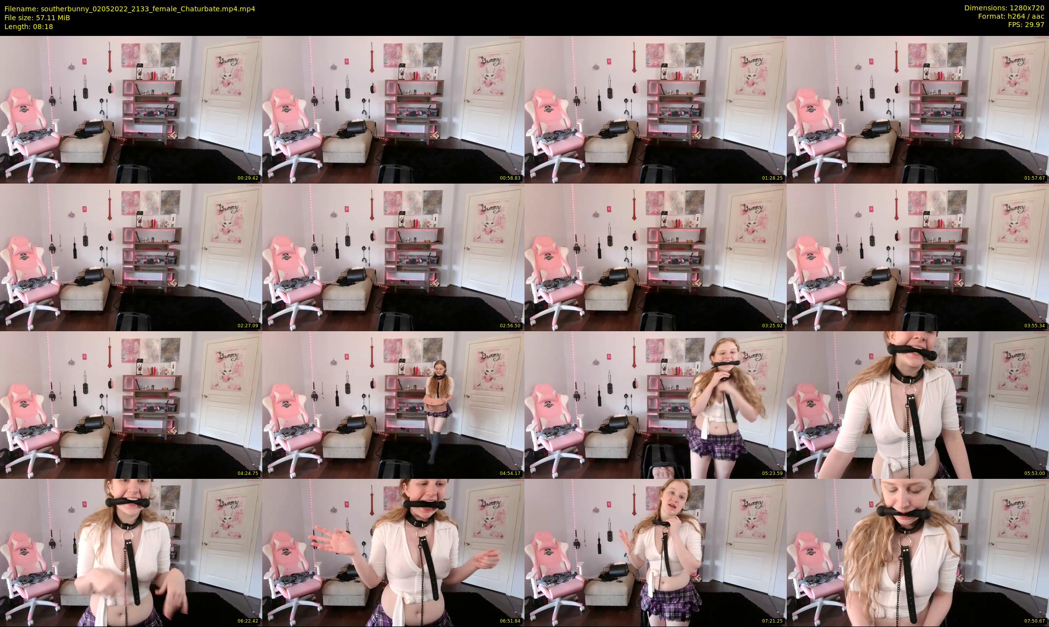 southerbunny — 9 minute Chaturbate female cam show recording, 720p, May 2, 2022