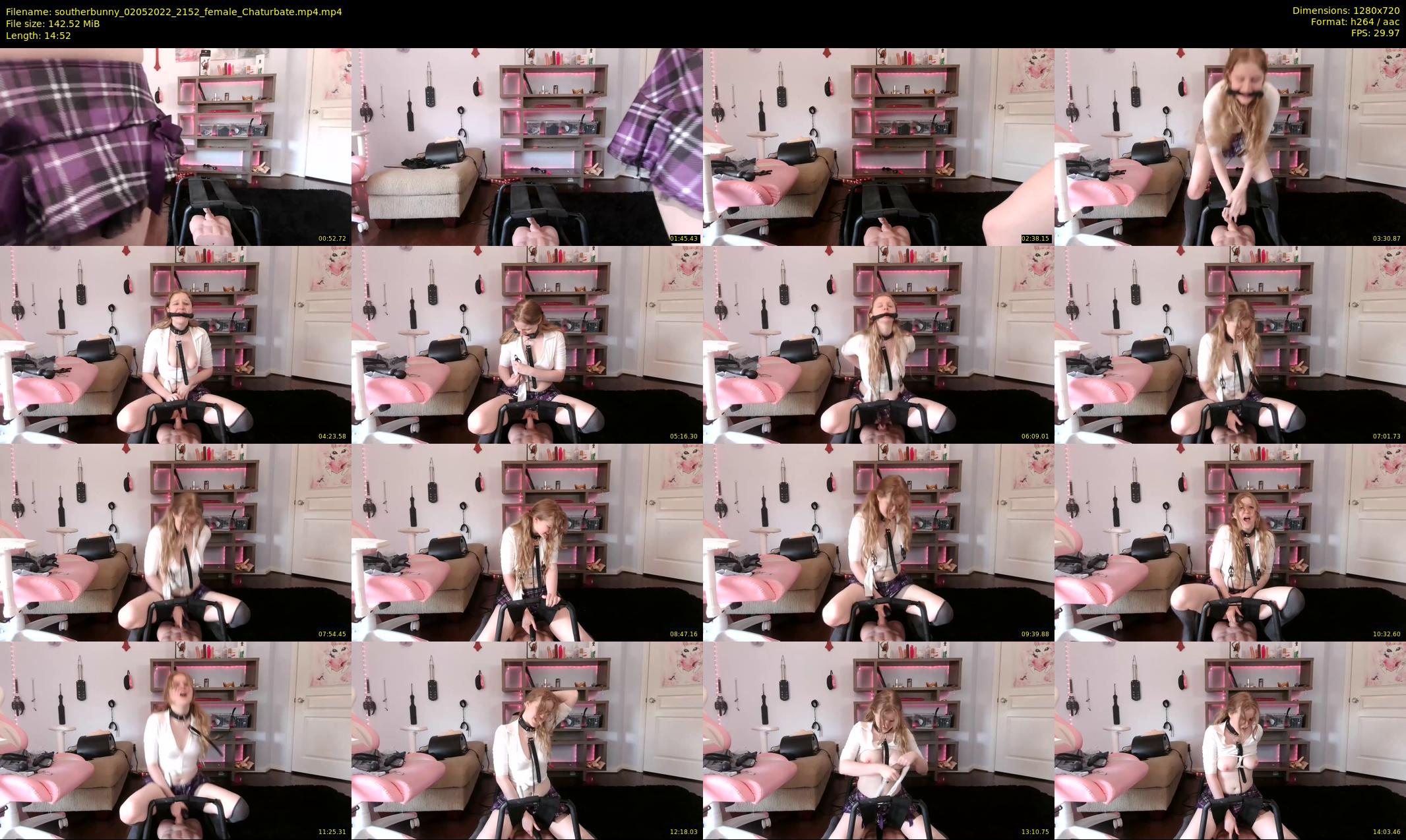 southerbunny — 15 minute Chaturbate female cam show recording, 720p, May 2, 2022