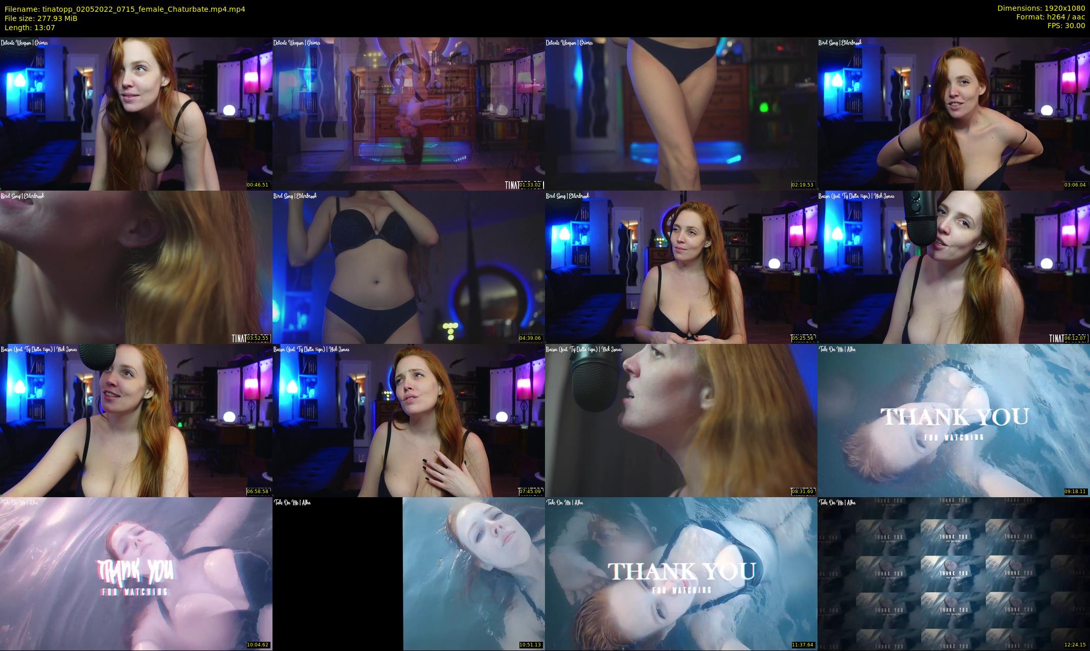 tinatopp — 14 minute Chaturbate female cam show recording, 1080p, May 2, 2022