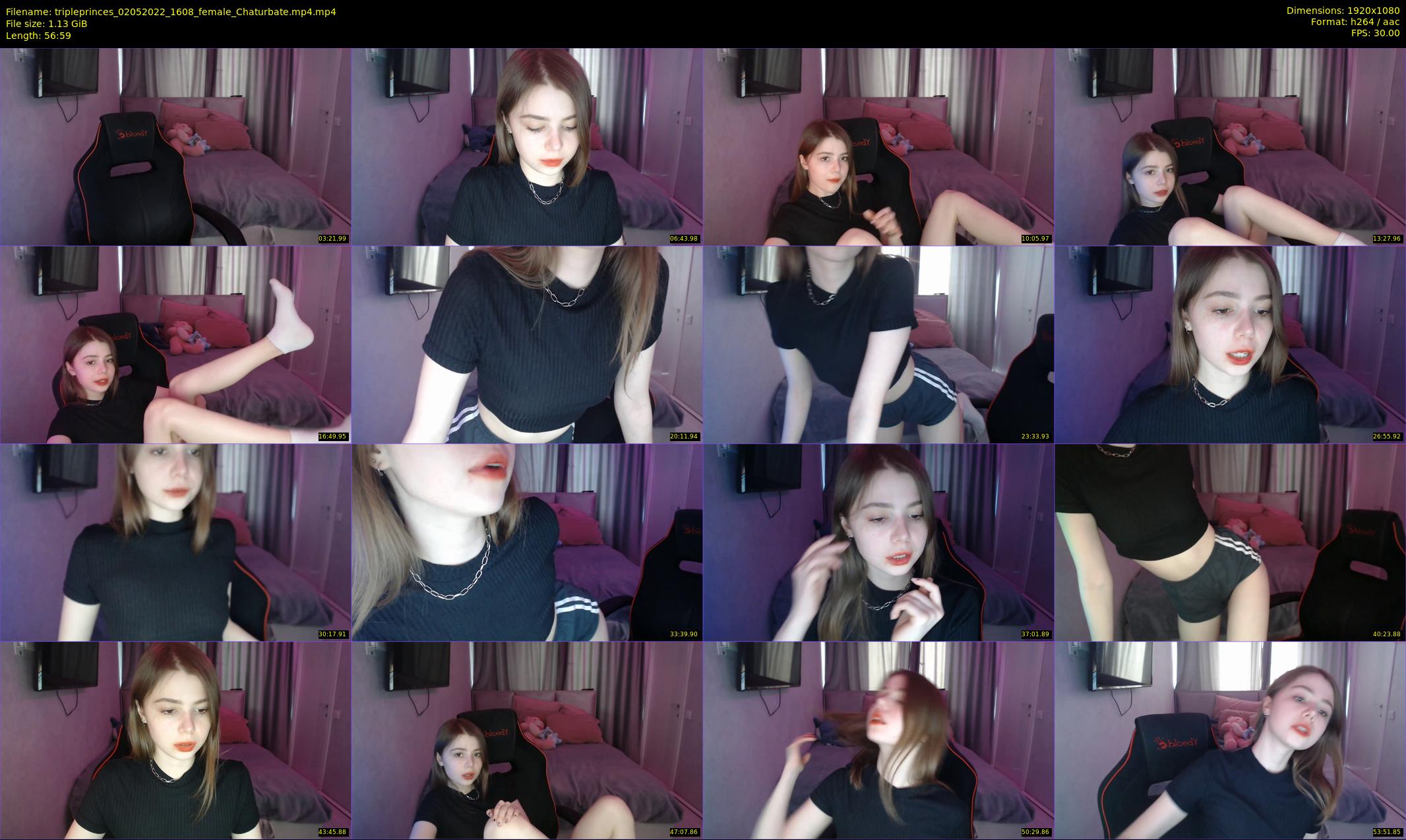 tripleprinces — 57 minute Chaturbate female cam show recording, 1080p, May 2, 2022