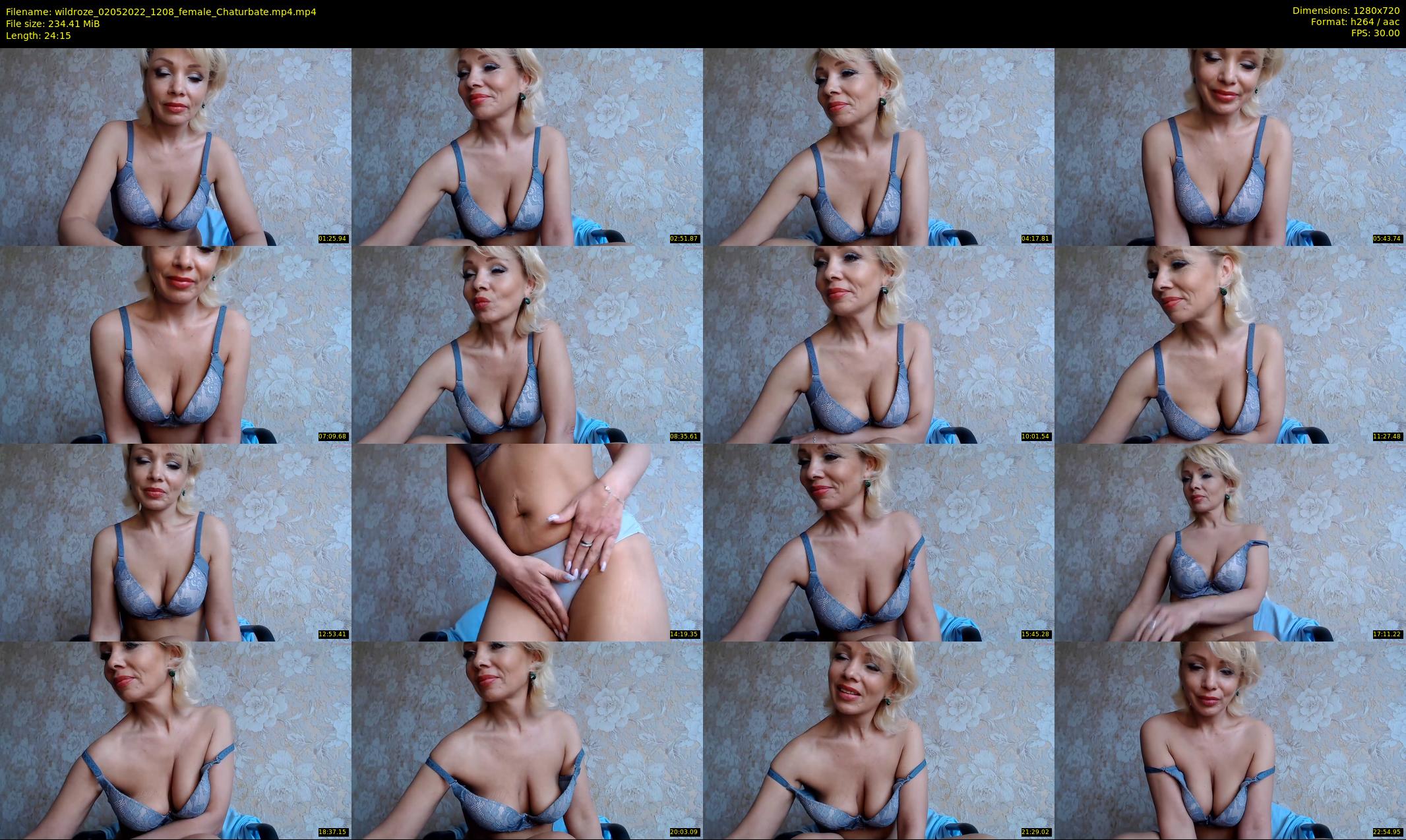 wildroze — 25 minute Chaturbate female cam show recording, 720p, May 2, 2022