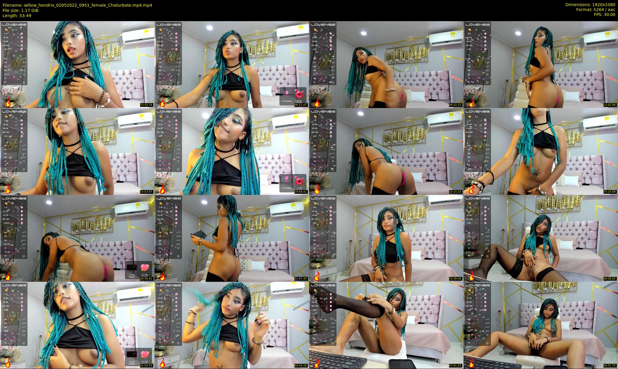 willow_hendrix — 54 minute Chaturbate female cam show recording, 1080p, May 2, 2022