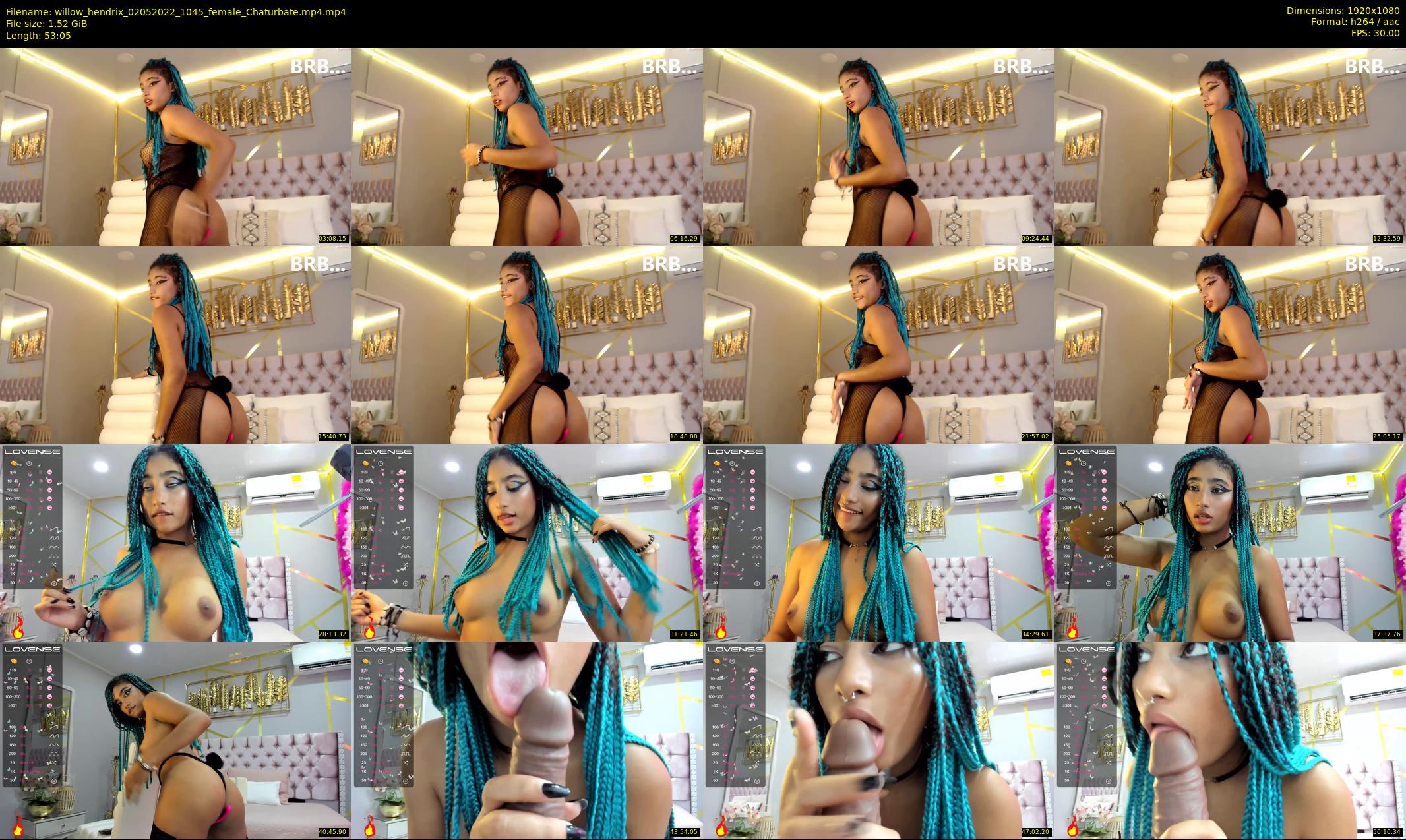 willow_hendrix — 54 minute Chaturbate female cam show recording, 1080p, May 2, 2022